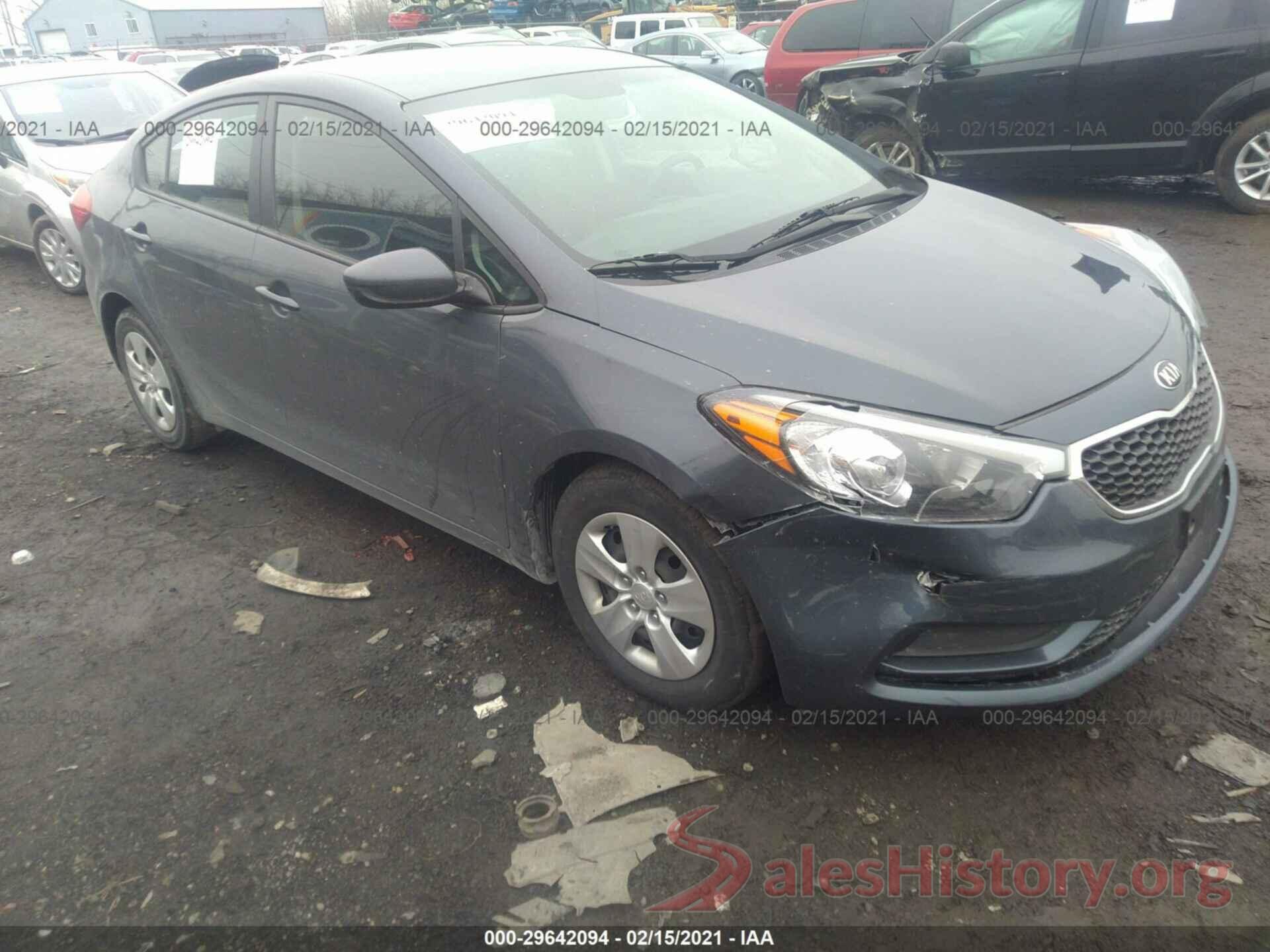 KNAFK4A64G5564193 2016 KIA FORTE