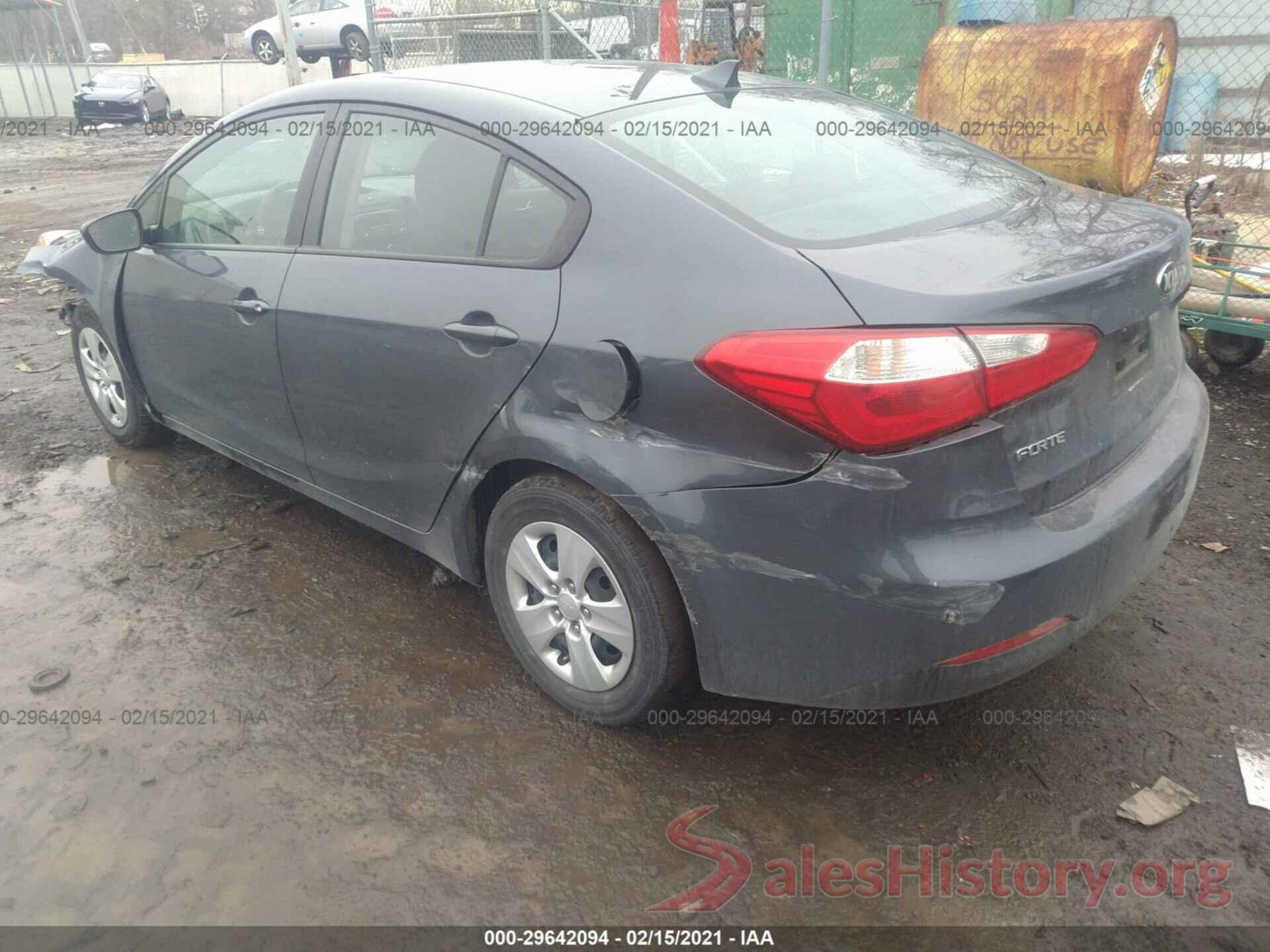 KNAFK4A64G5564193 2016 KIA FORTE