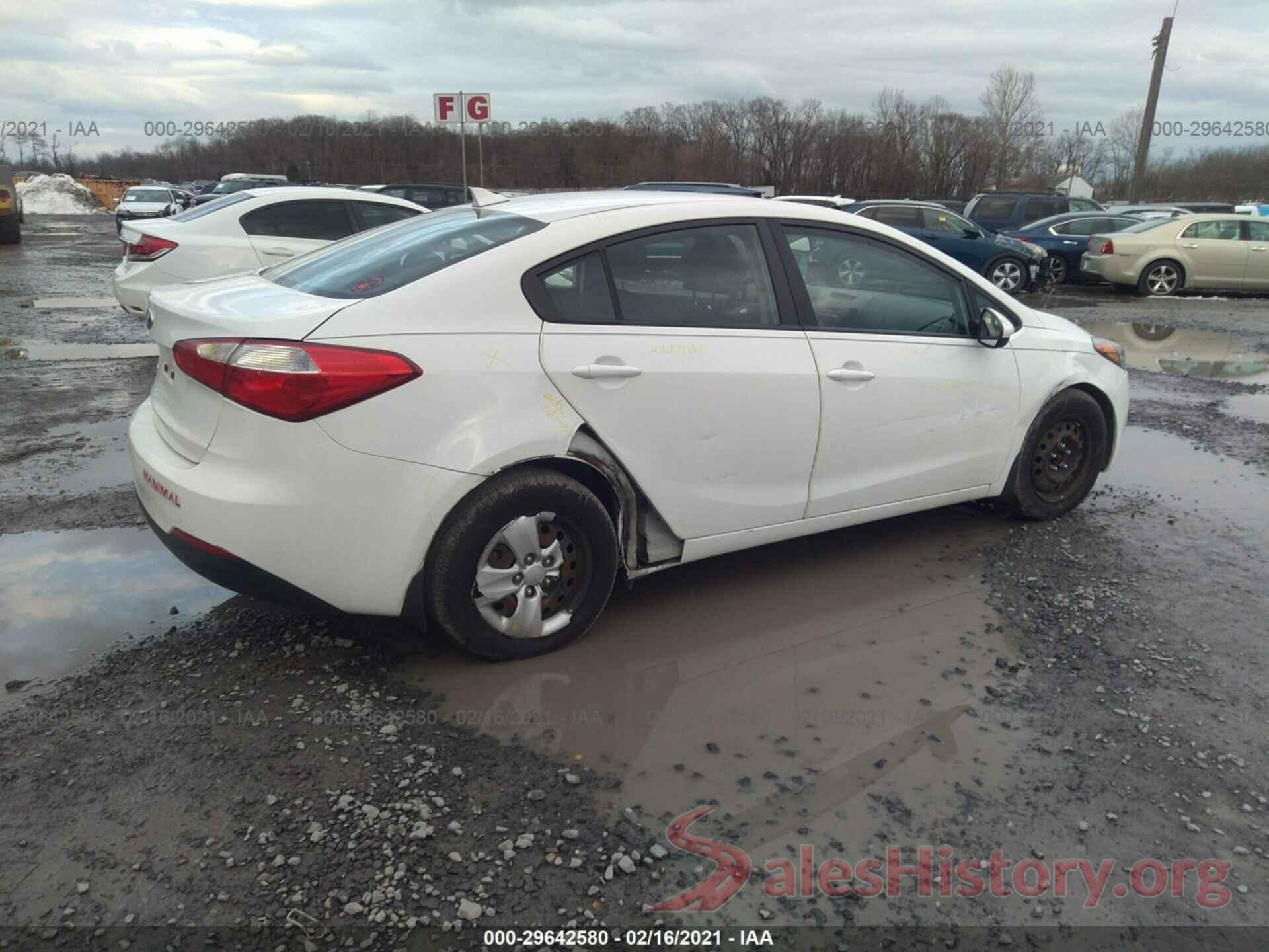 KNAFK4A68G5510962 2016 KIA FORTE