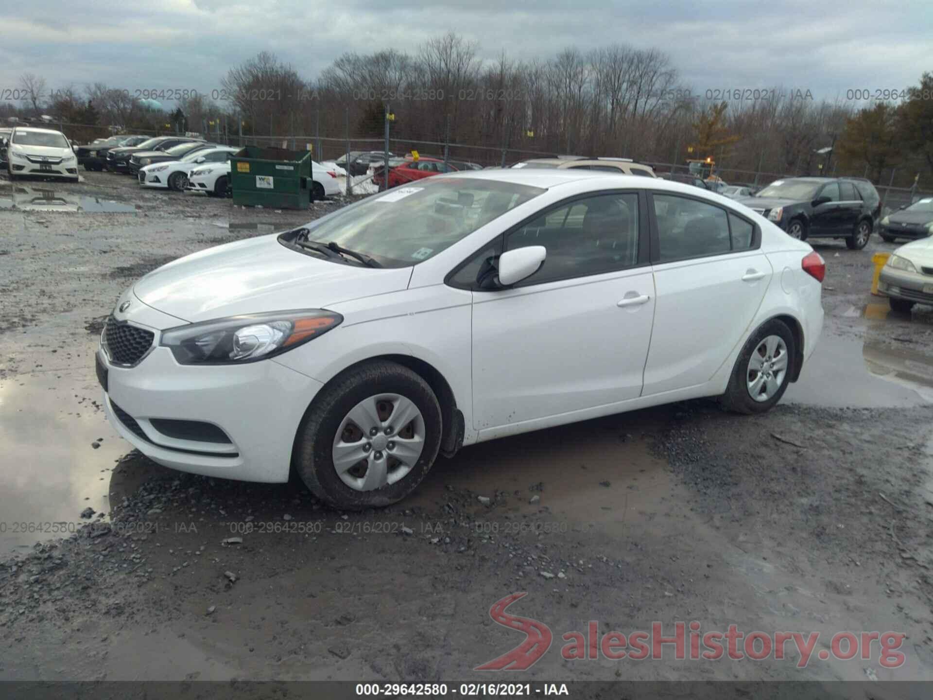 KNAFK4A68G5510962 2016 KIA FORTE