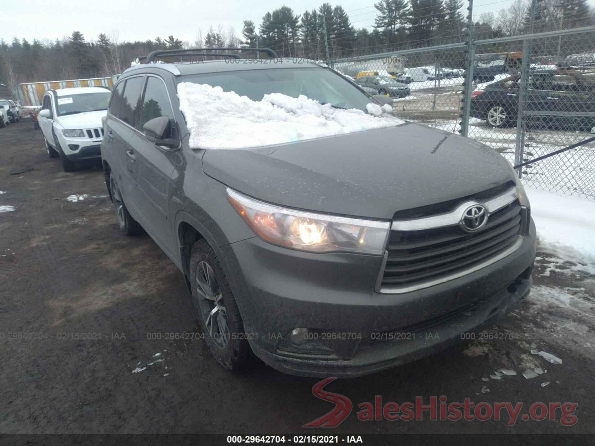 5TDJKRFH9GS228926 2016 TOYOTA HIGHLANDER