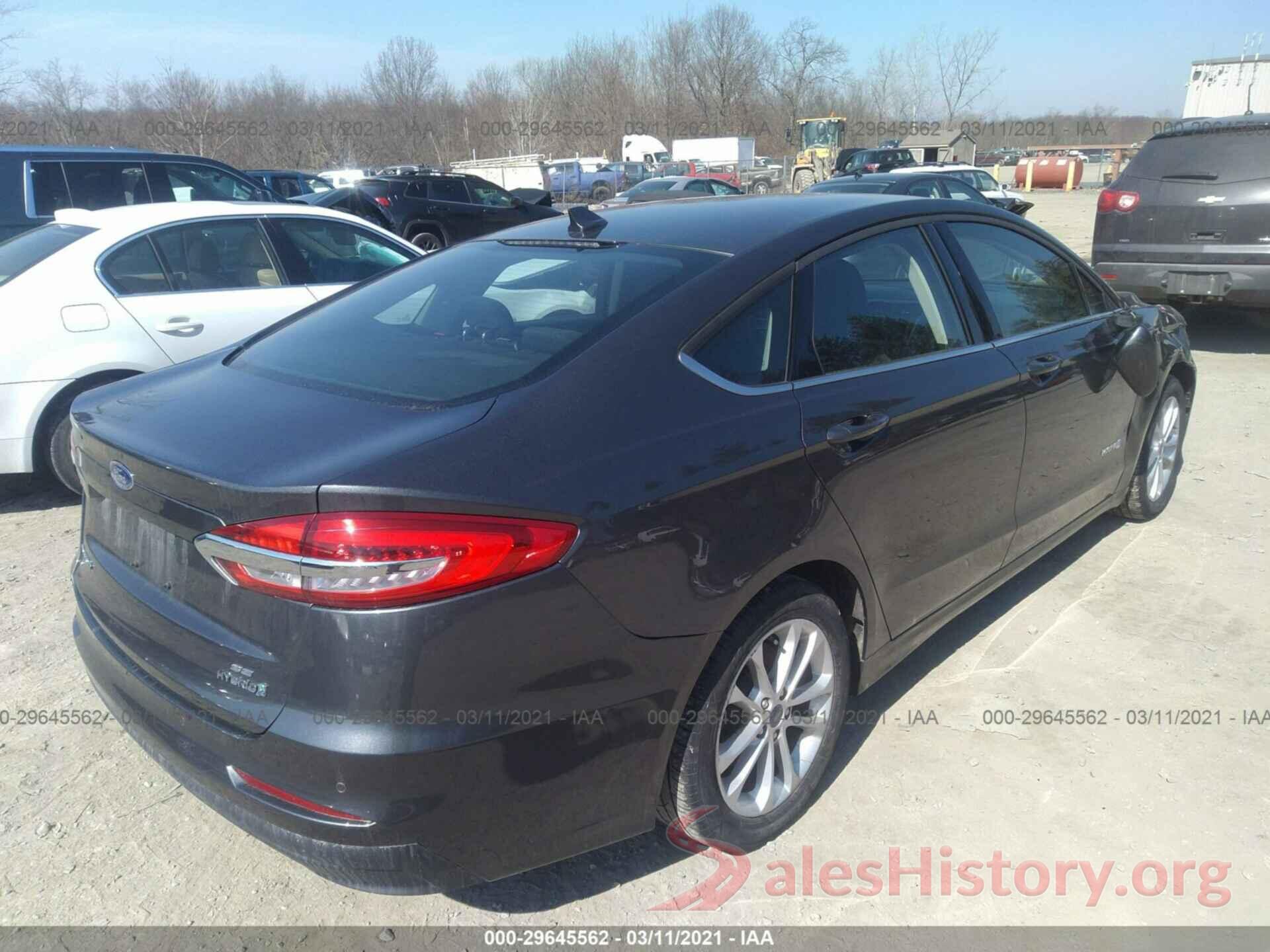 3FA6P0LU2KR266830 2019 FORD FUSION HYBRID