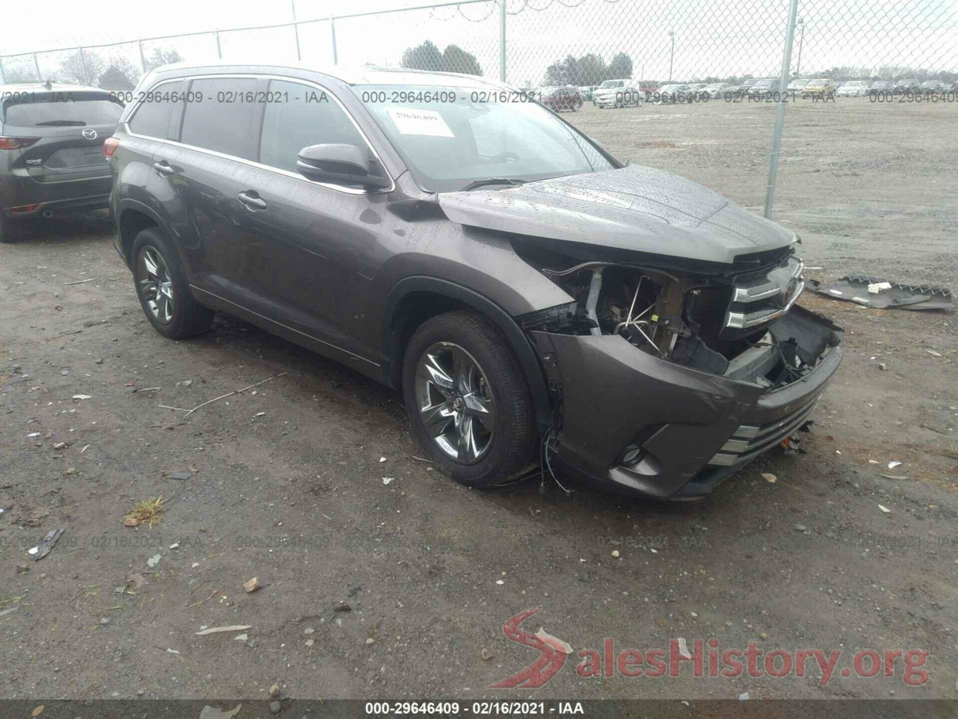 5TDYZRFH9HS195289 2017 TOYOTA HIGHLANDER