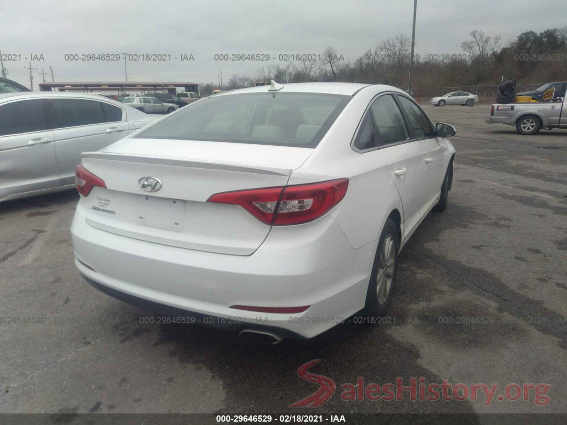 5NPE24AFXGH291162 2016 HYUNDAI SONATA