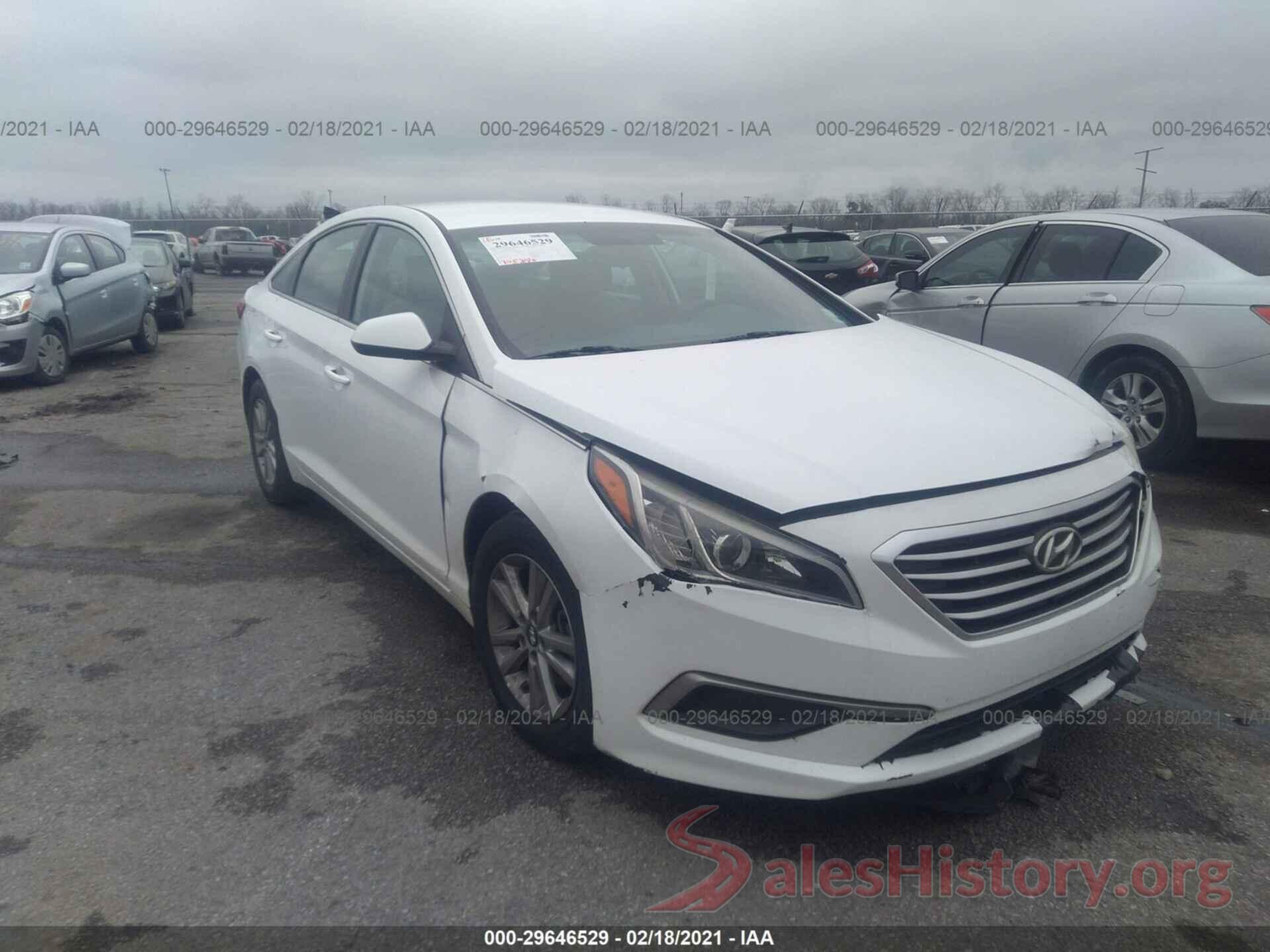 5NPE24AFXGH291162 2016 HYUNDAI SONATA