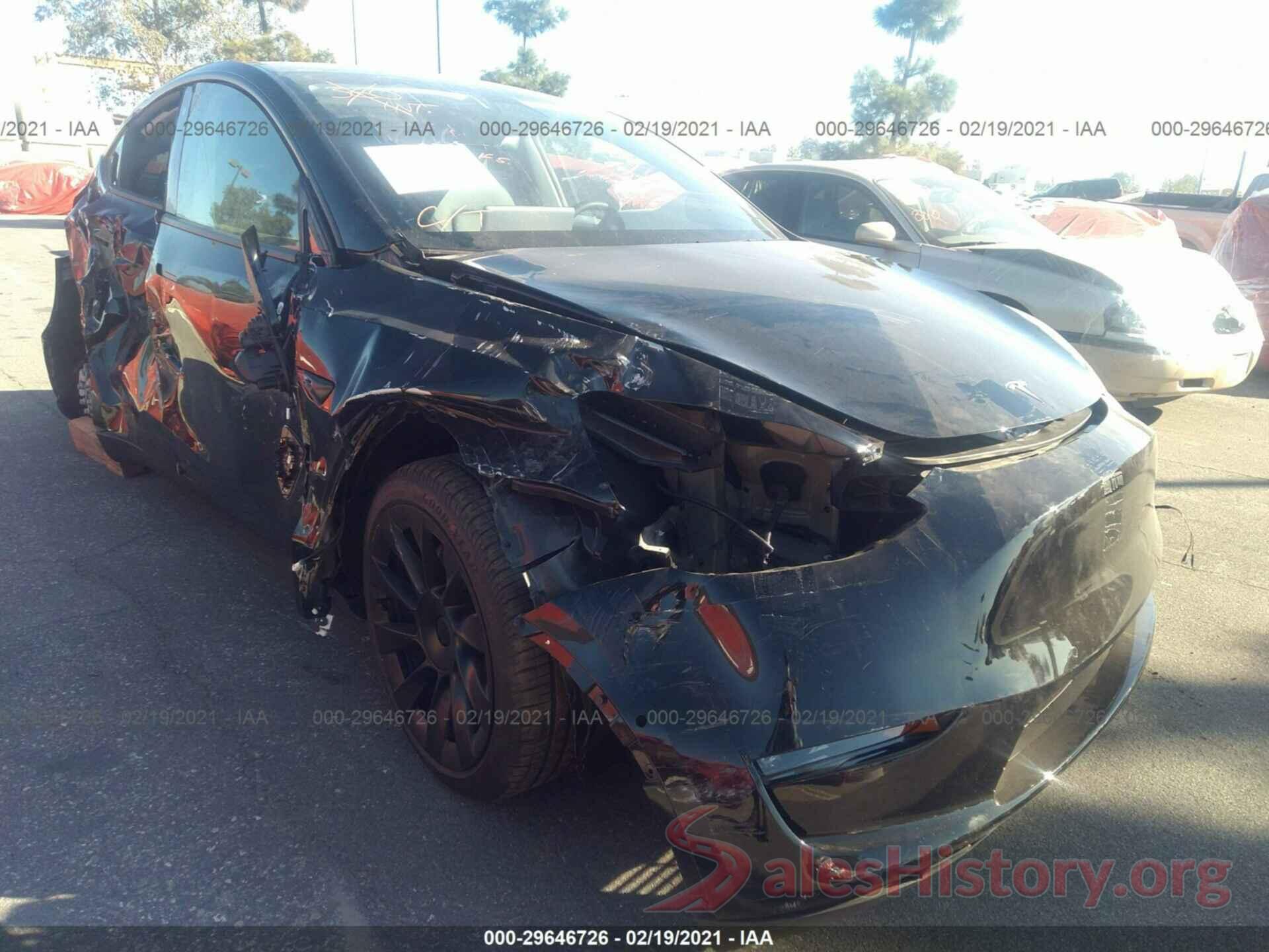 5YJYGDEE1MF080720 2021 TESLA MODEL Y