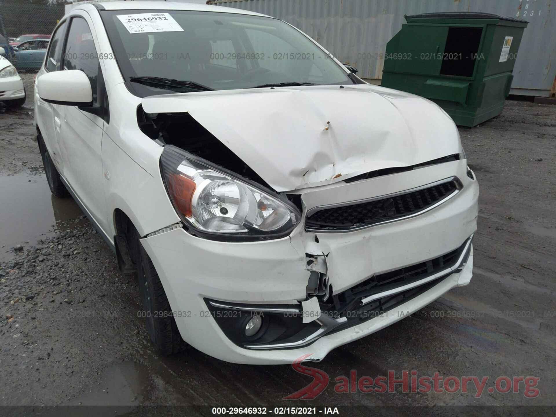 ML32A3HJ5KH006470 2019 MITSUBISHI MIRAGE