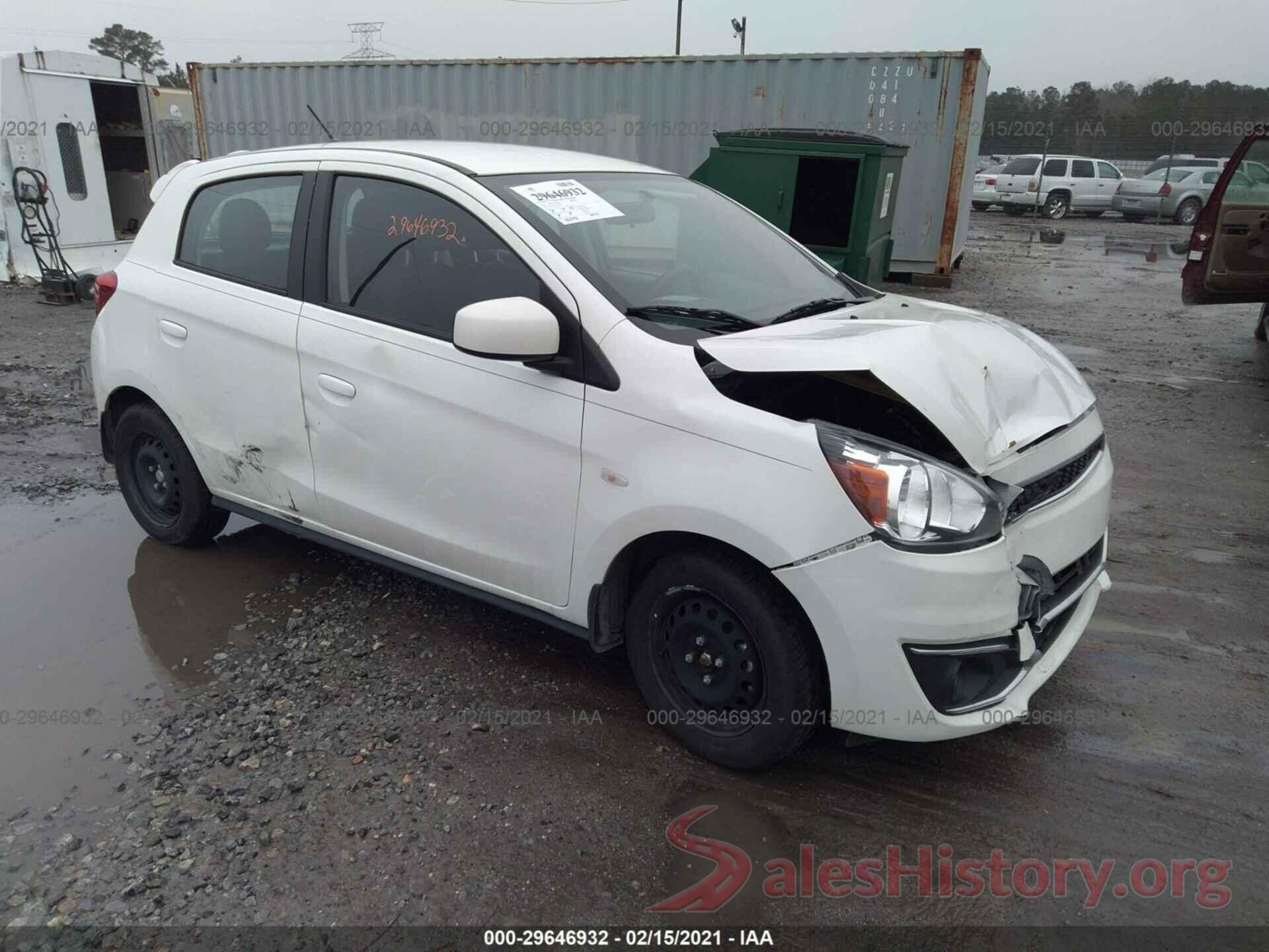 ML32A3HJ5KH006470 2019 MITSUBISHI MIRAGE