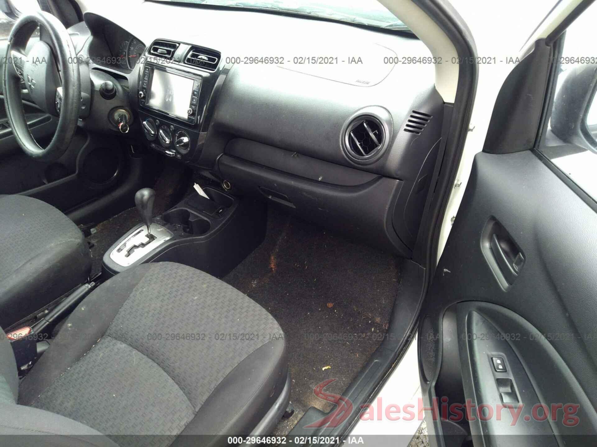 ML32A3HJ5KH006470 2019 MITSUBISHI MIRAGE