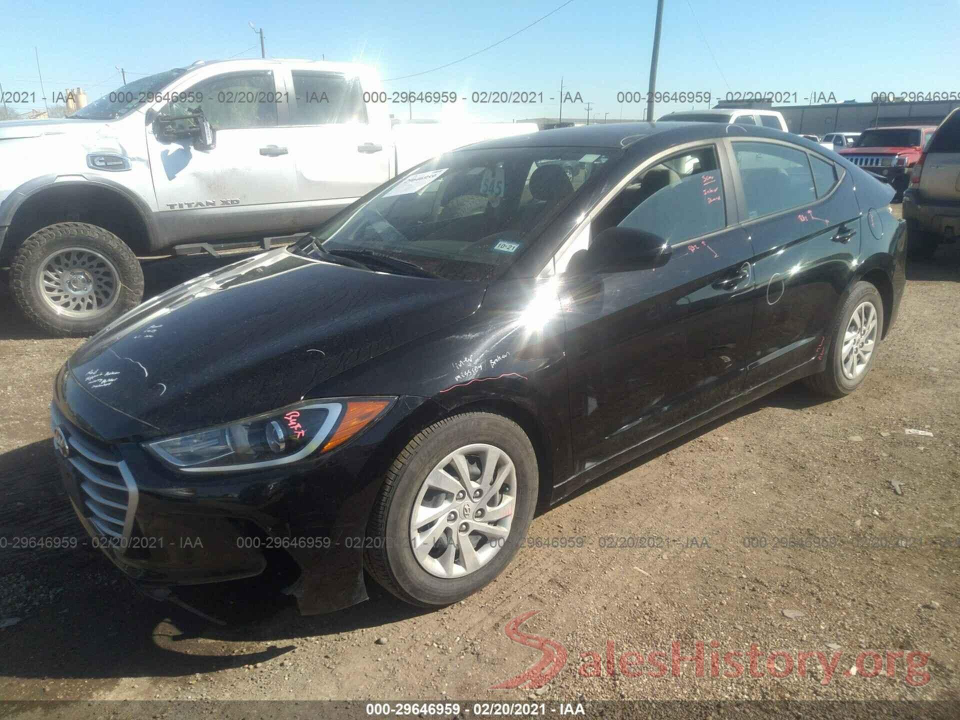 KMHD74LF1HU183008 2017 HYUNDAI ELANTRA