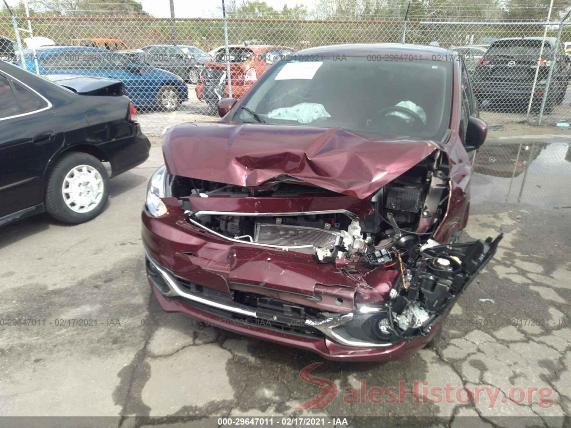 ML32A3HJ8LH006562 2020 MITSUBISHI MIRAGE