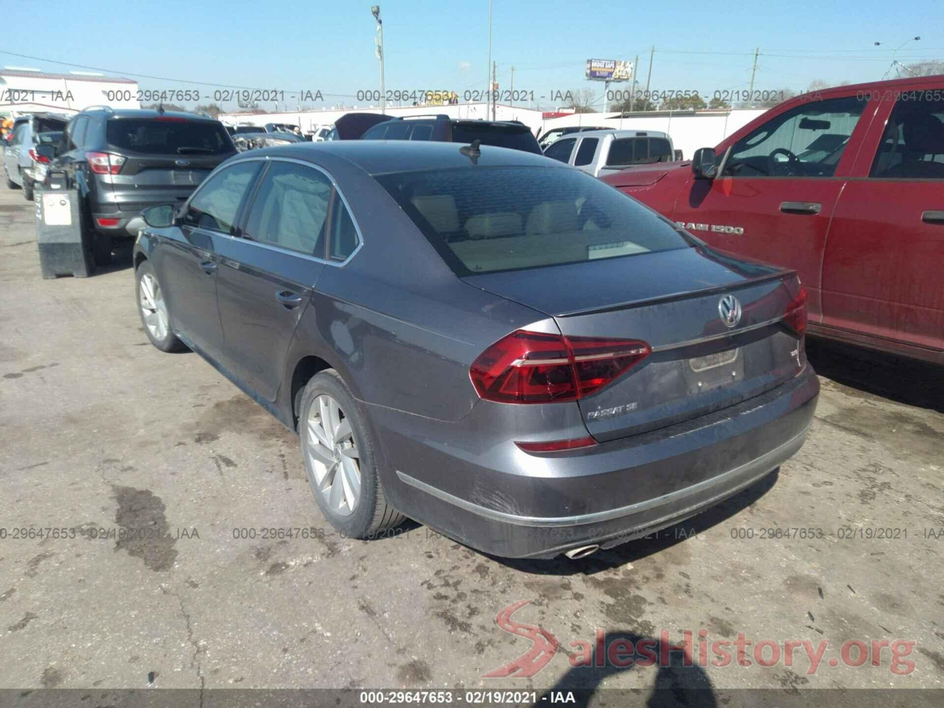 1VWBA7A35JC001052 2018 VOLKSWAGEN PASSAT