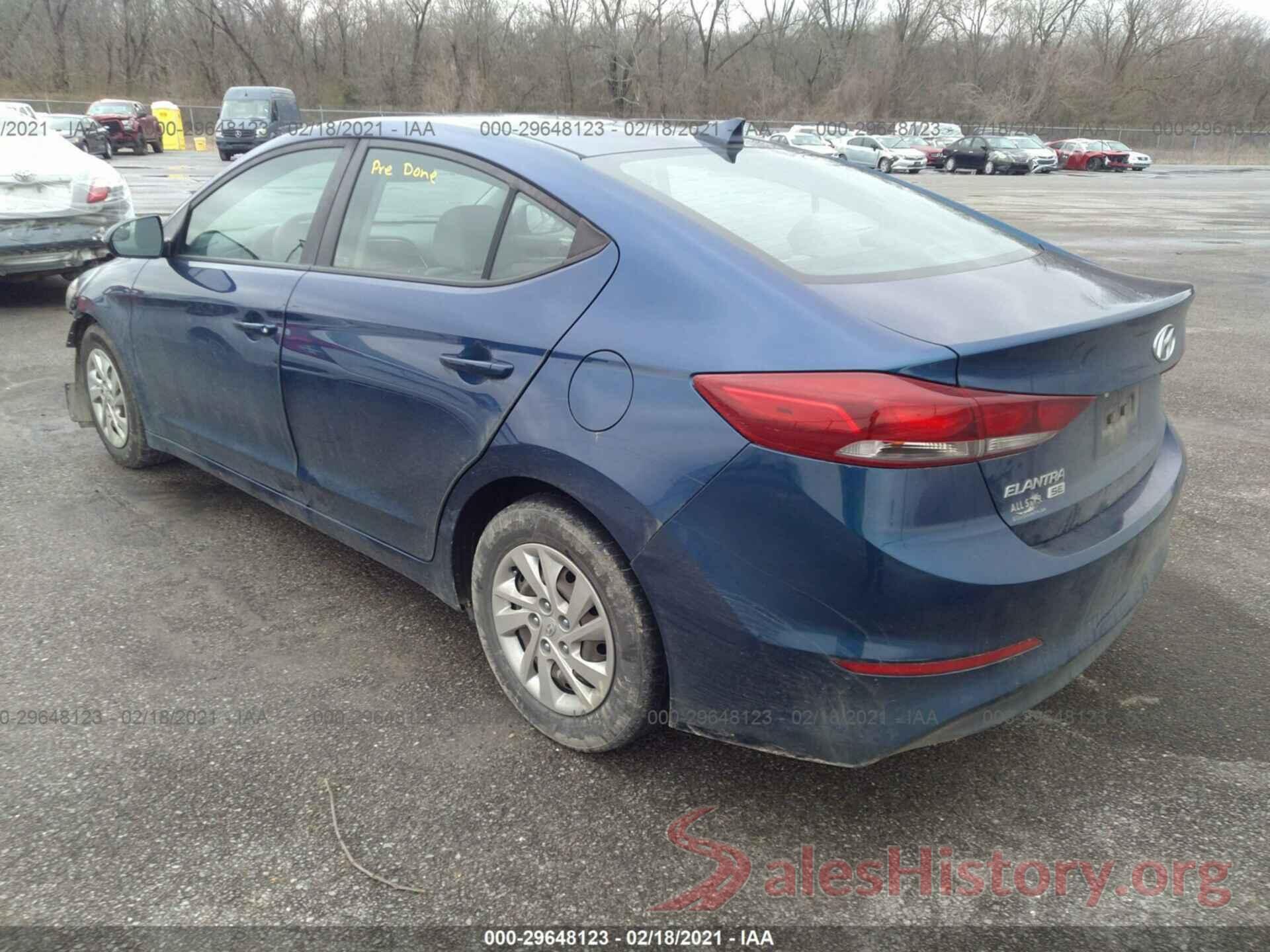 5NPD74LF8HH110359 2017 HYUNDAI ELANTRA