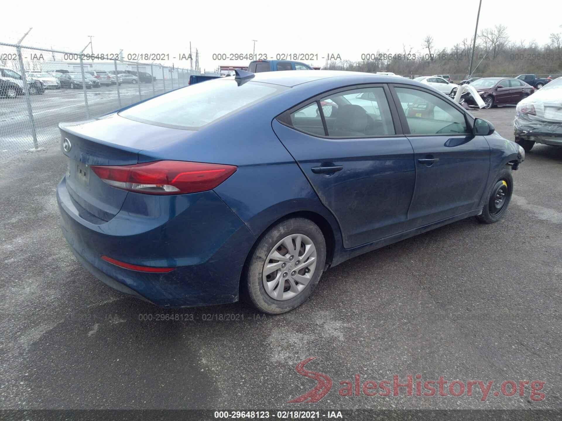 5NPD74LF8HH110359 2017 HYUNDAI ELANTRA