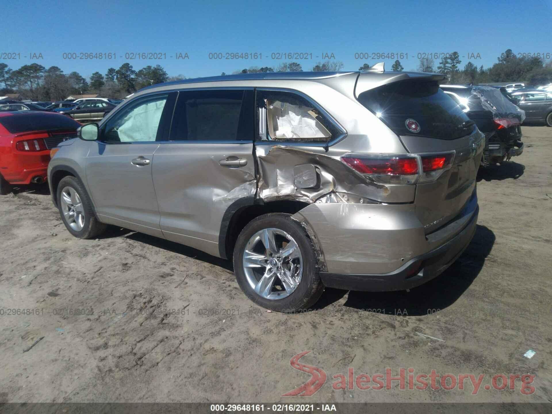 5TDYKRFH1GS127894 2016 TOYOTA HIGHLANDER