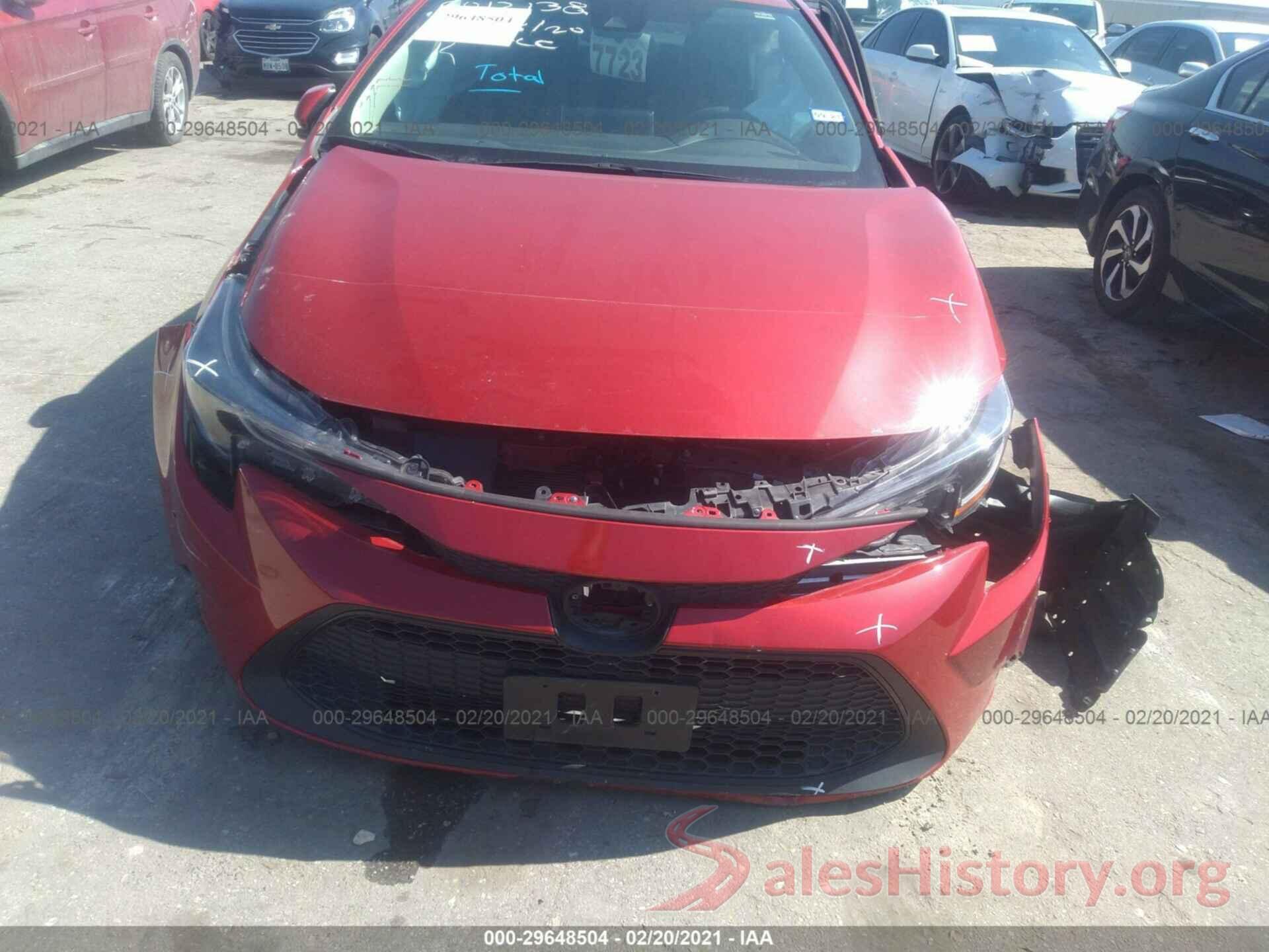 5YFEPRAE0LP059267 2020 TOYOTA COROLLA