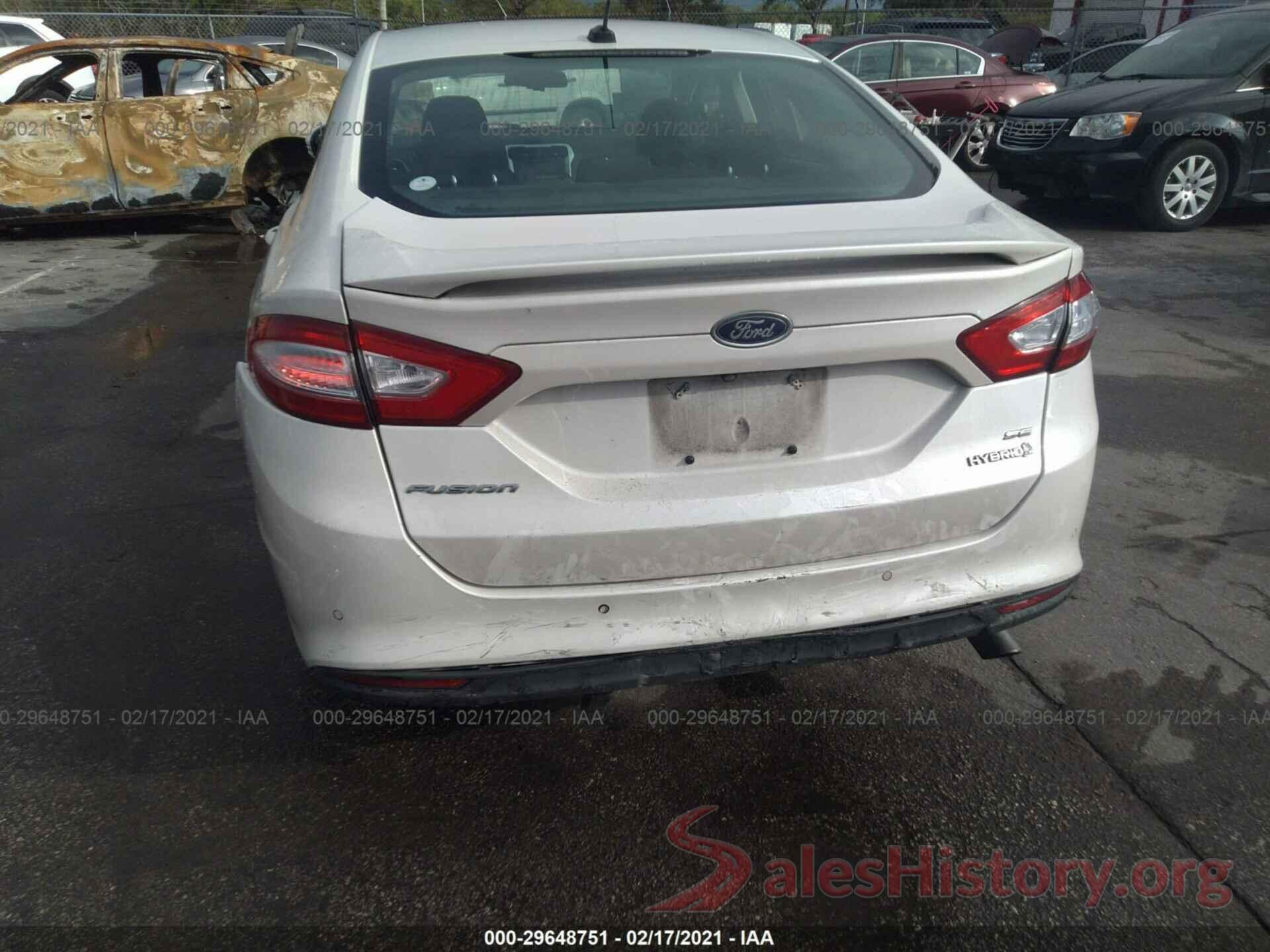 3FA6P0LU8GR170210 2016 FORD FUSION