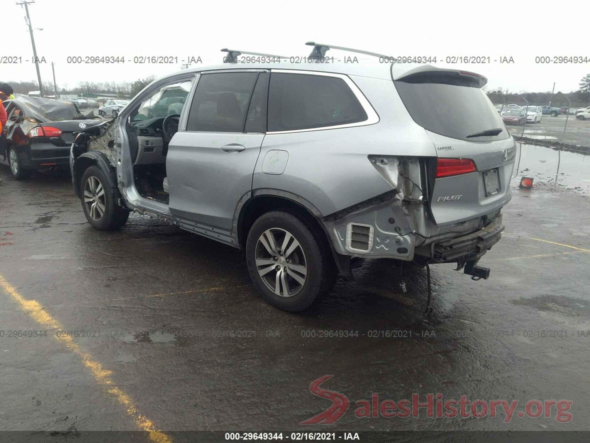 5FNYF6H82GB103222 2016 HONDA PILOT