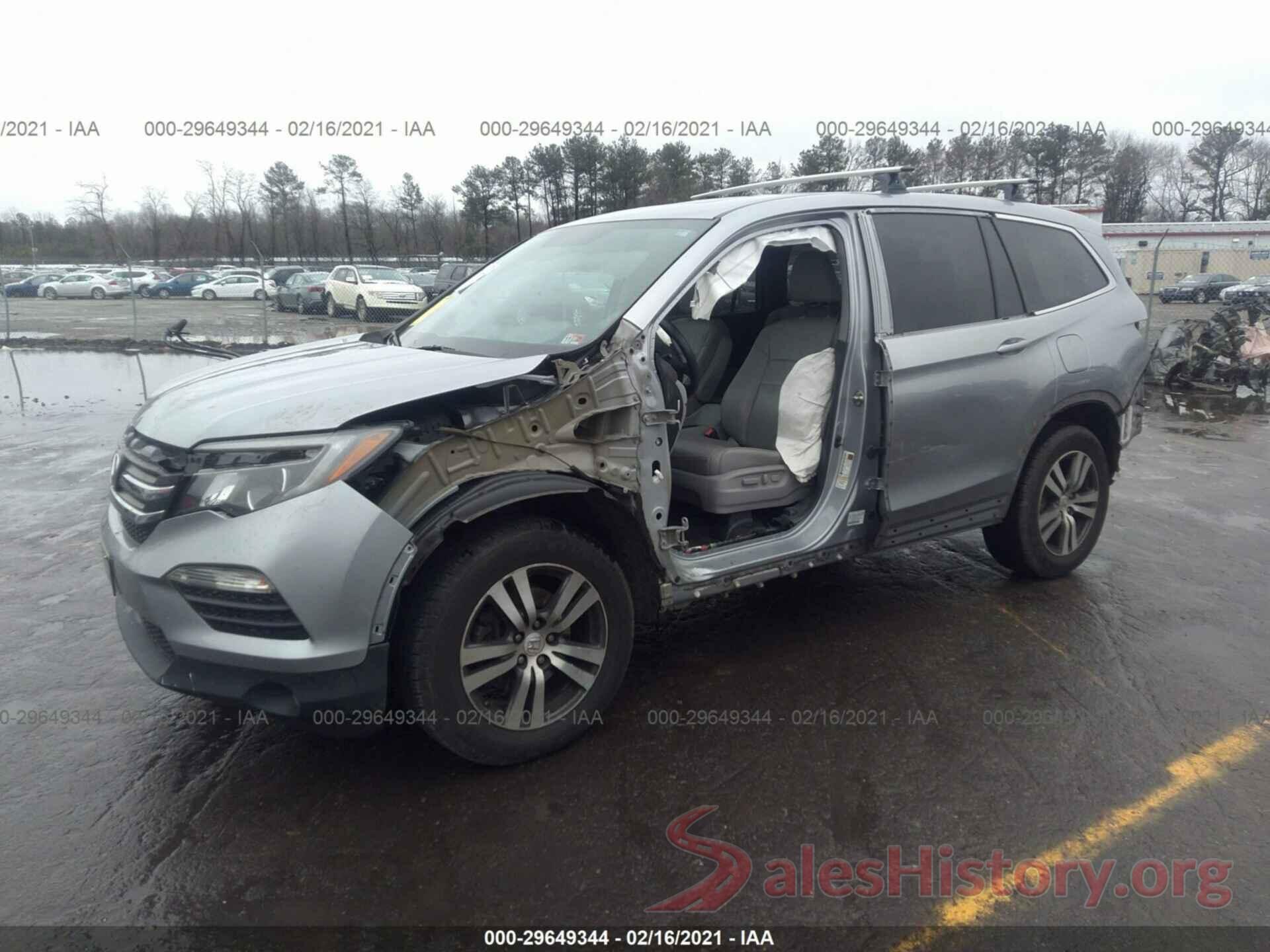 5FNYF6H82GB103222 2016 HONDA PILOT