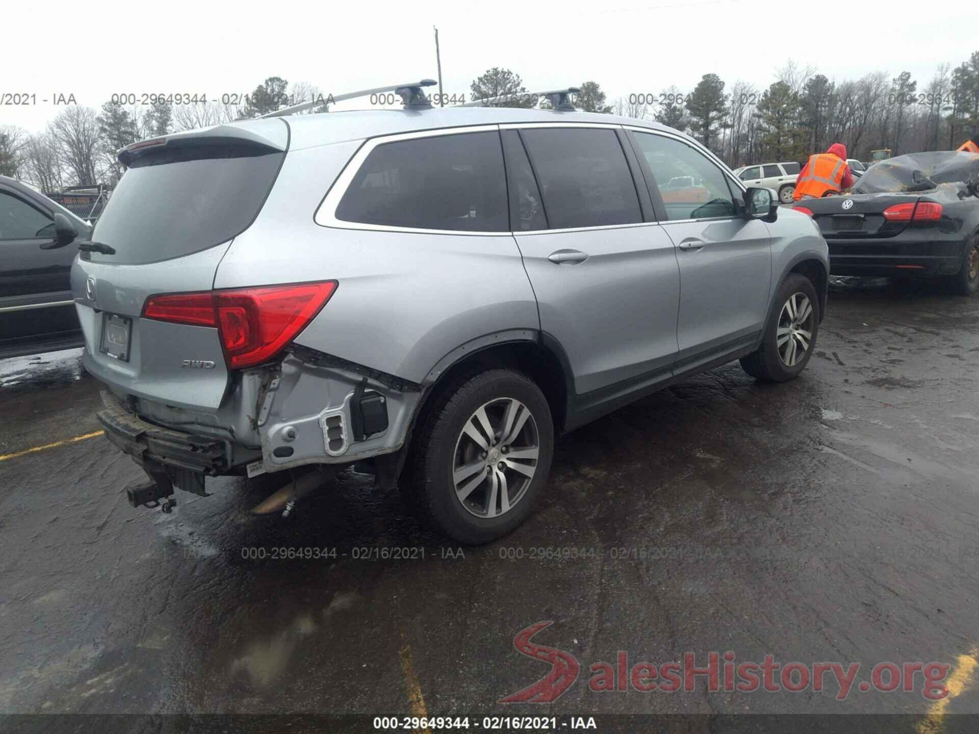 5FNYF6H82GB103222 2016 HONDA PILOT