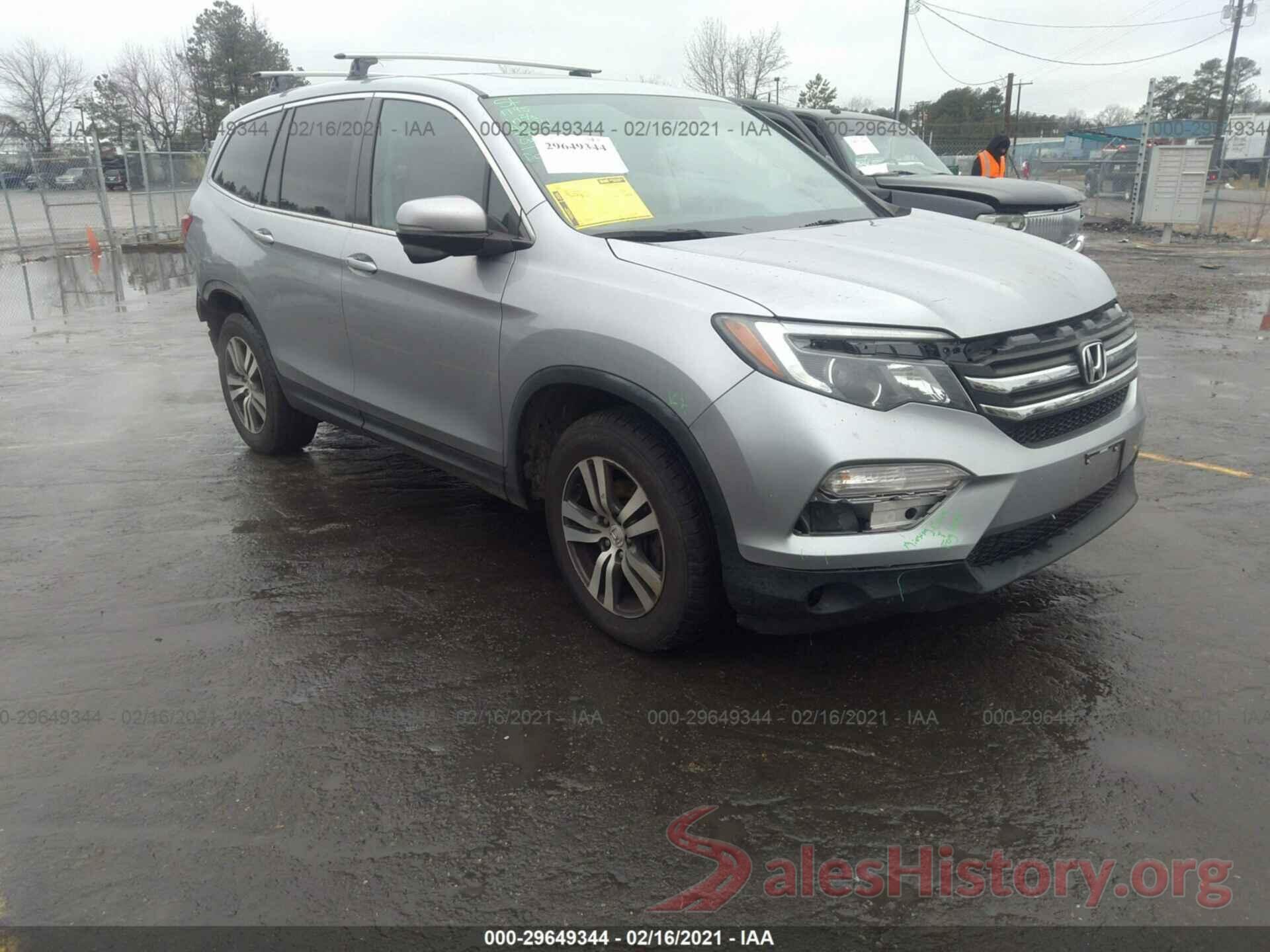 5FNYF6H82GB103222 2016 HONDA PILOT