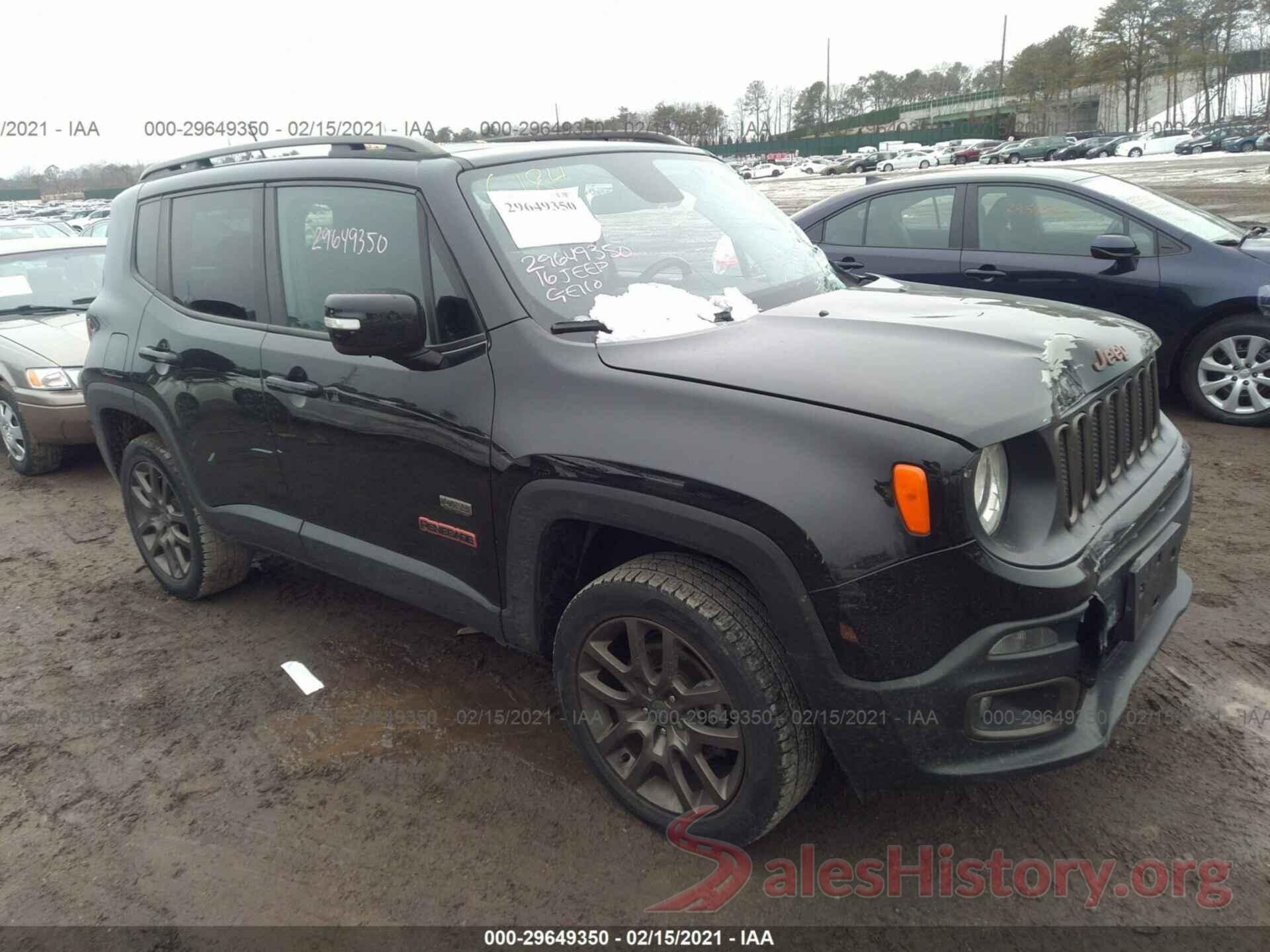 ZACCJBBT5GPC88714 2016 JEEP RENEGADE