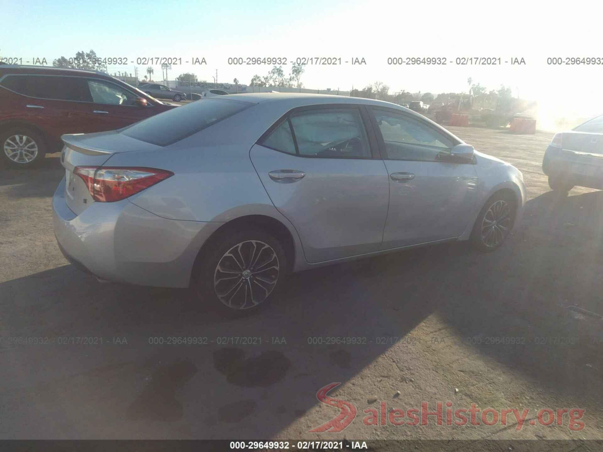 5YFBURHE3GP448735 2016 TOYOTA COROLLA