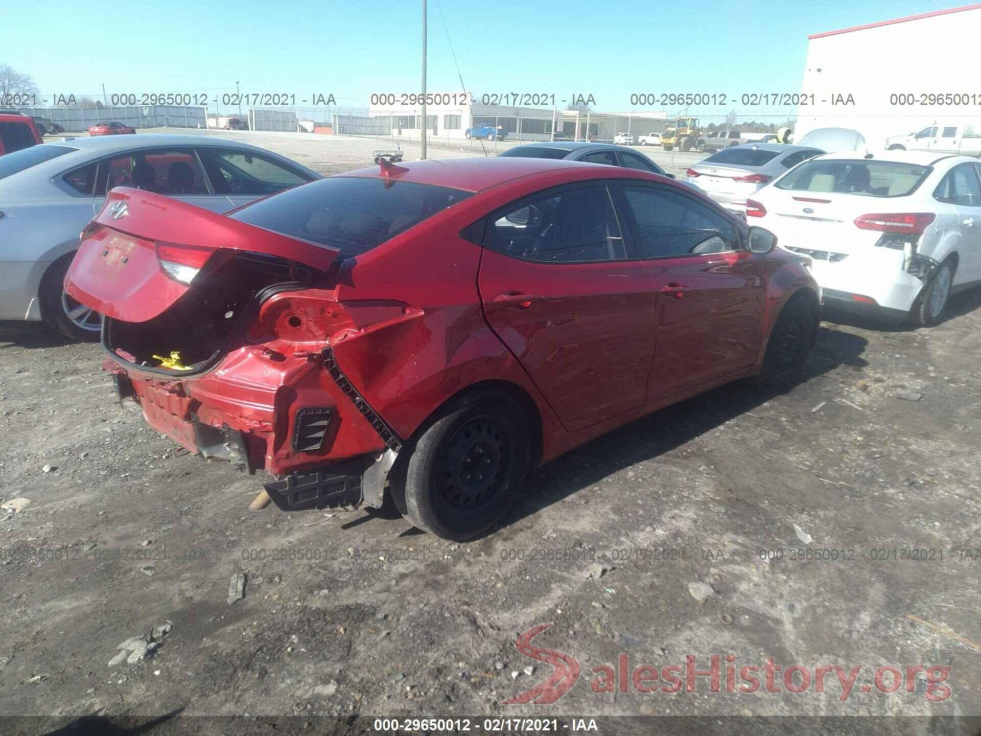 KMHDH4AE1GU492581 2016 HYUNDAI ELANTRA