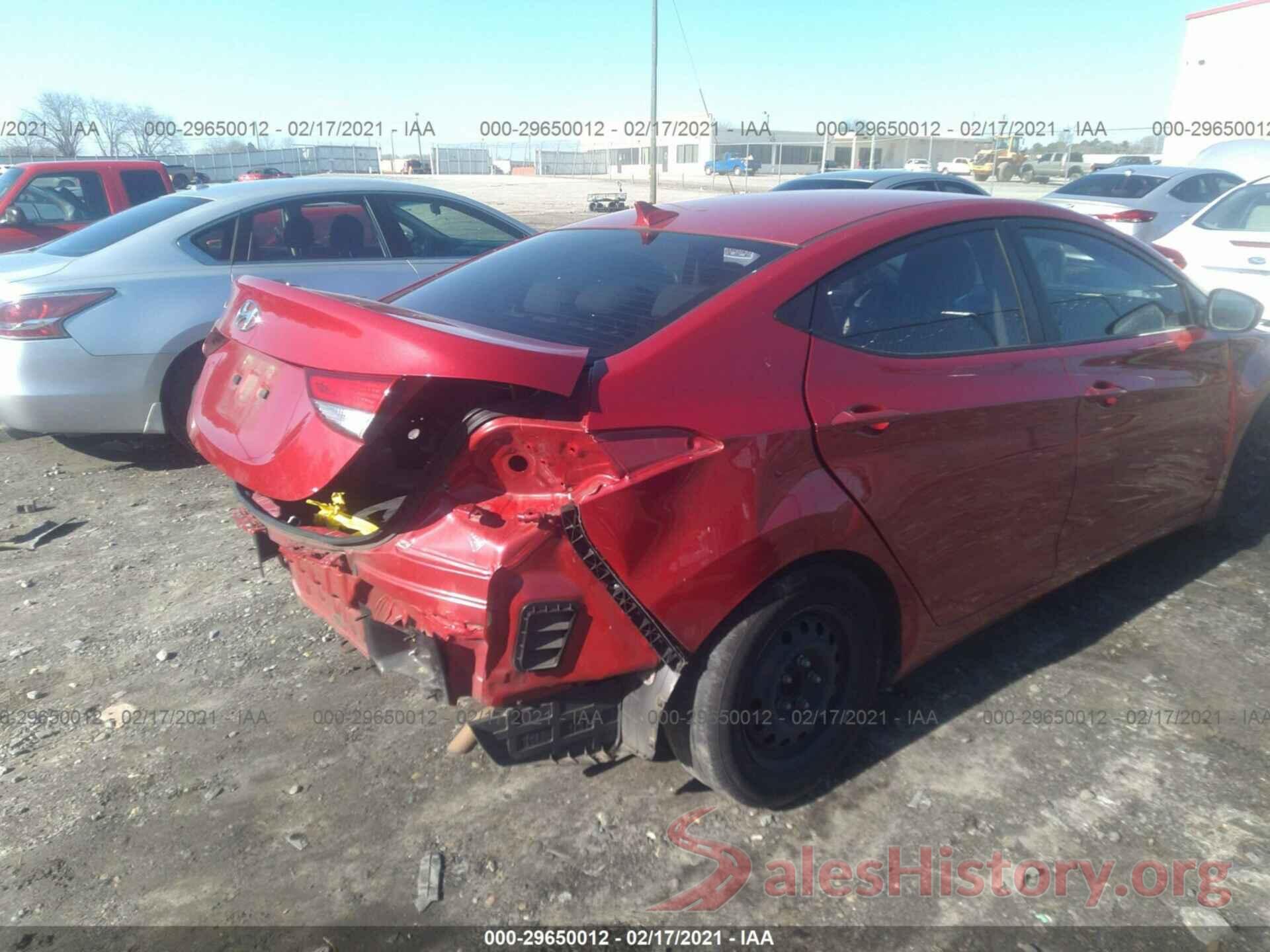 KMHDH4AE1GU492581 2016 HYUNDAI ELANTRA