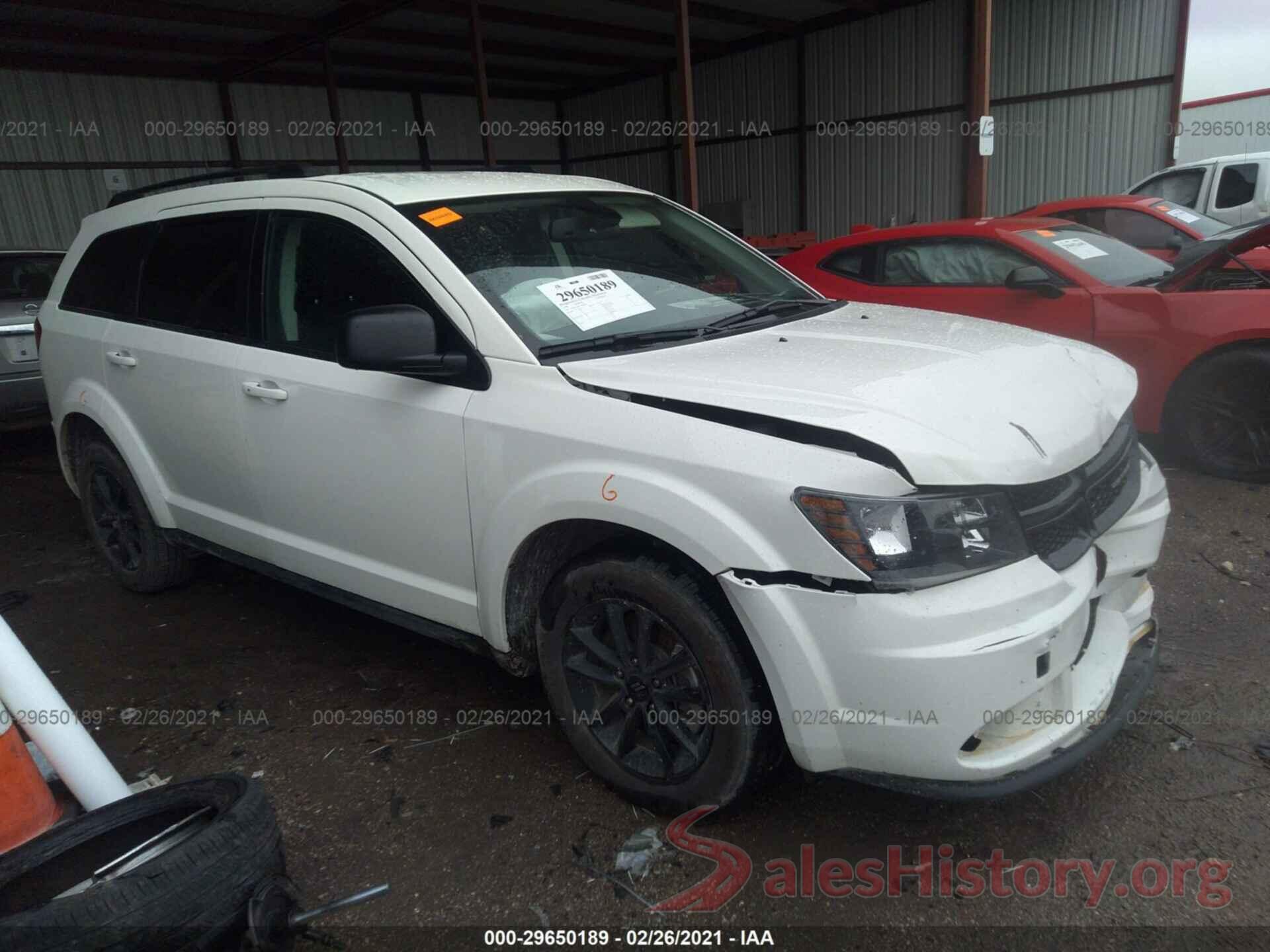 3C4PDCAB7LT260181 2020 DODGE JOURNEY