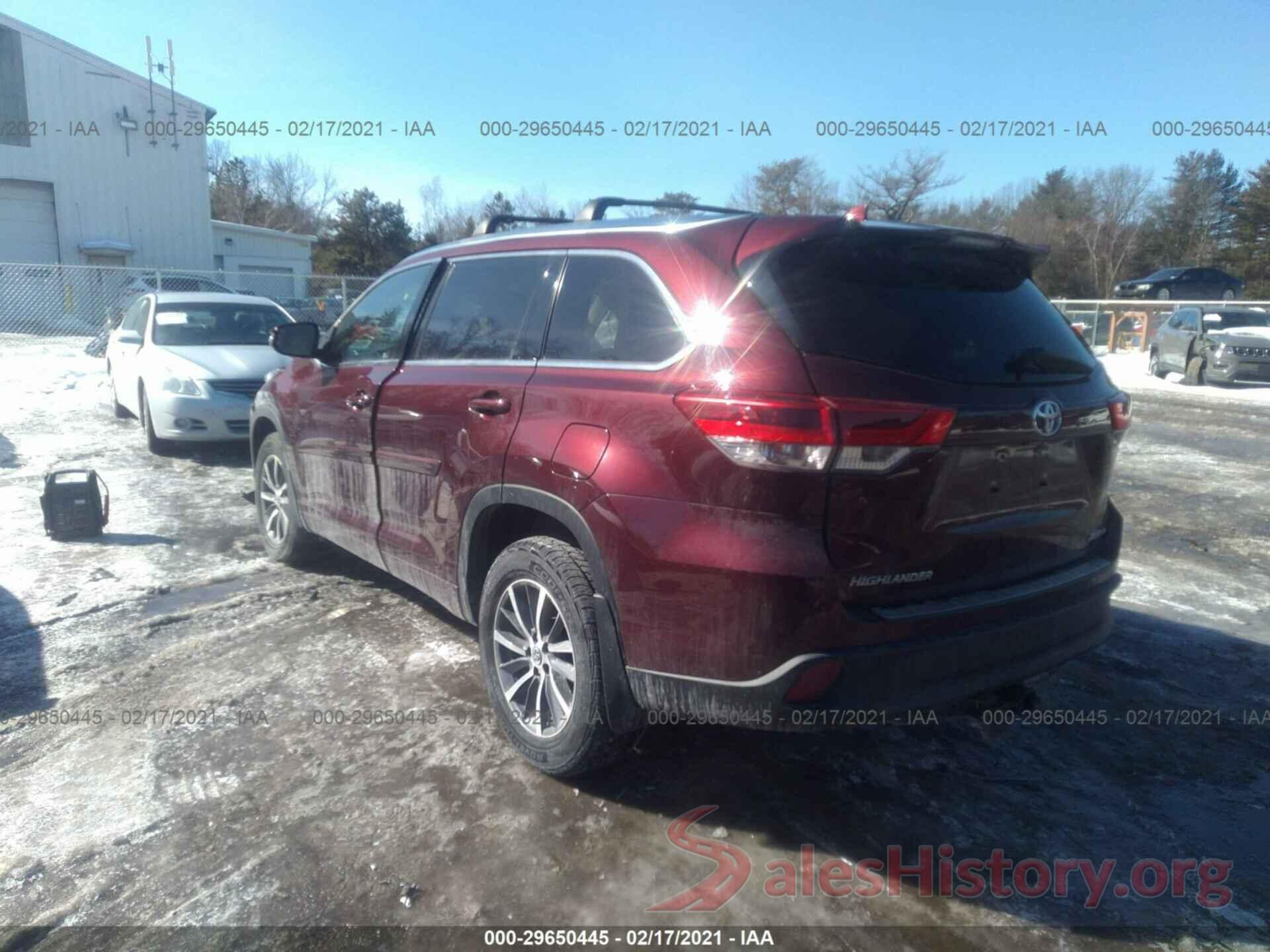 5TDJZRFH0HS392773 2017 TOYOTA HIGHLANDER