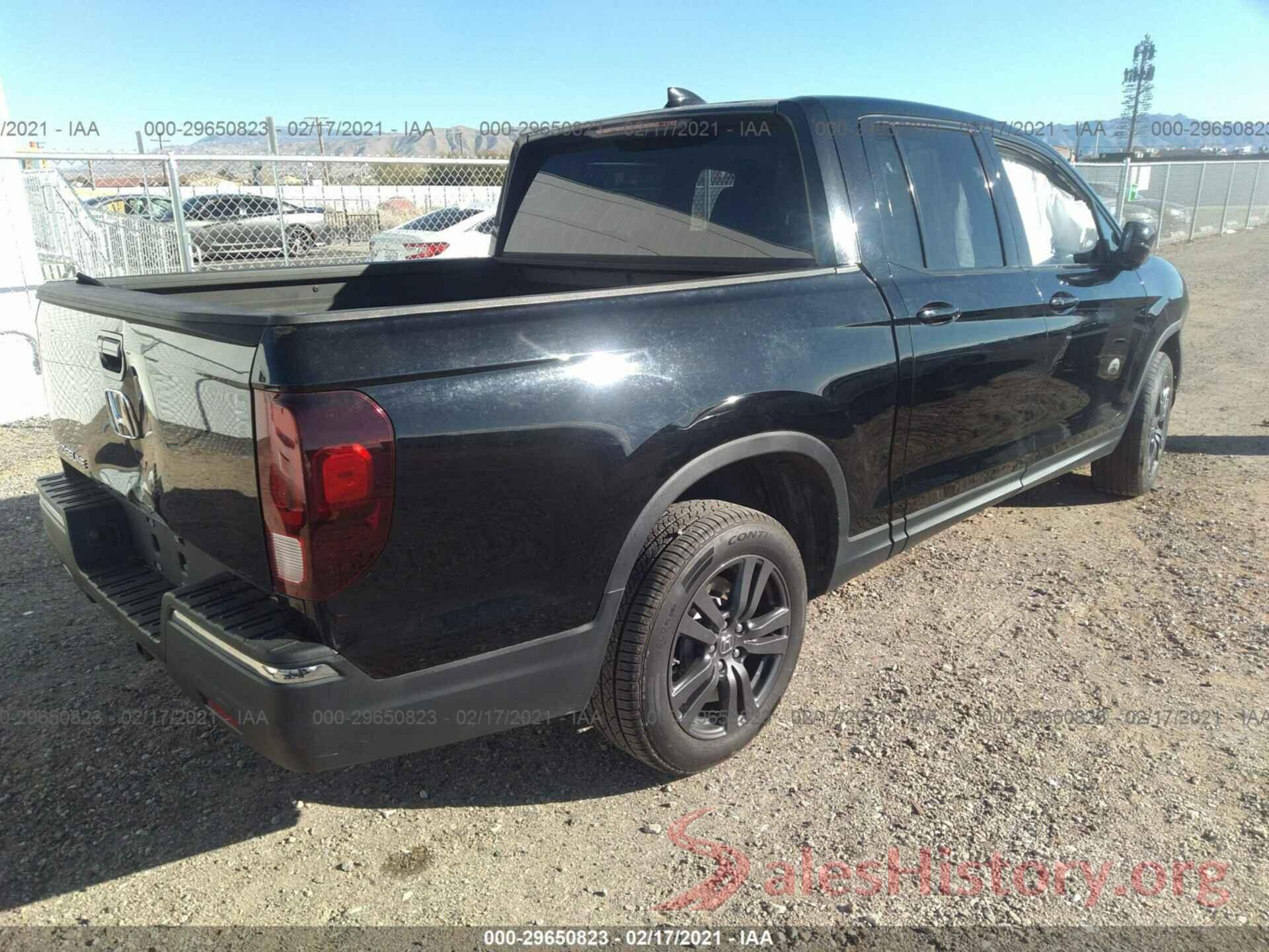 5FPYK2F18KB007606 2019 HONDA RIDGELINE