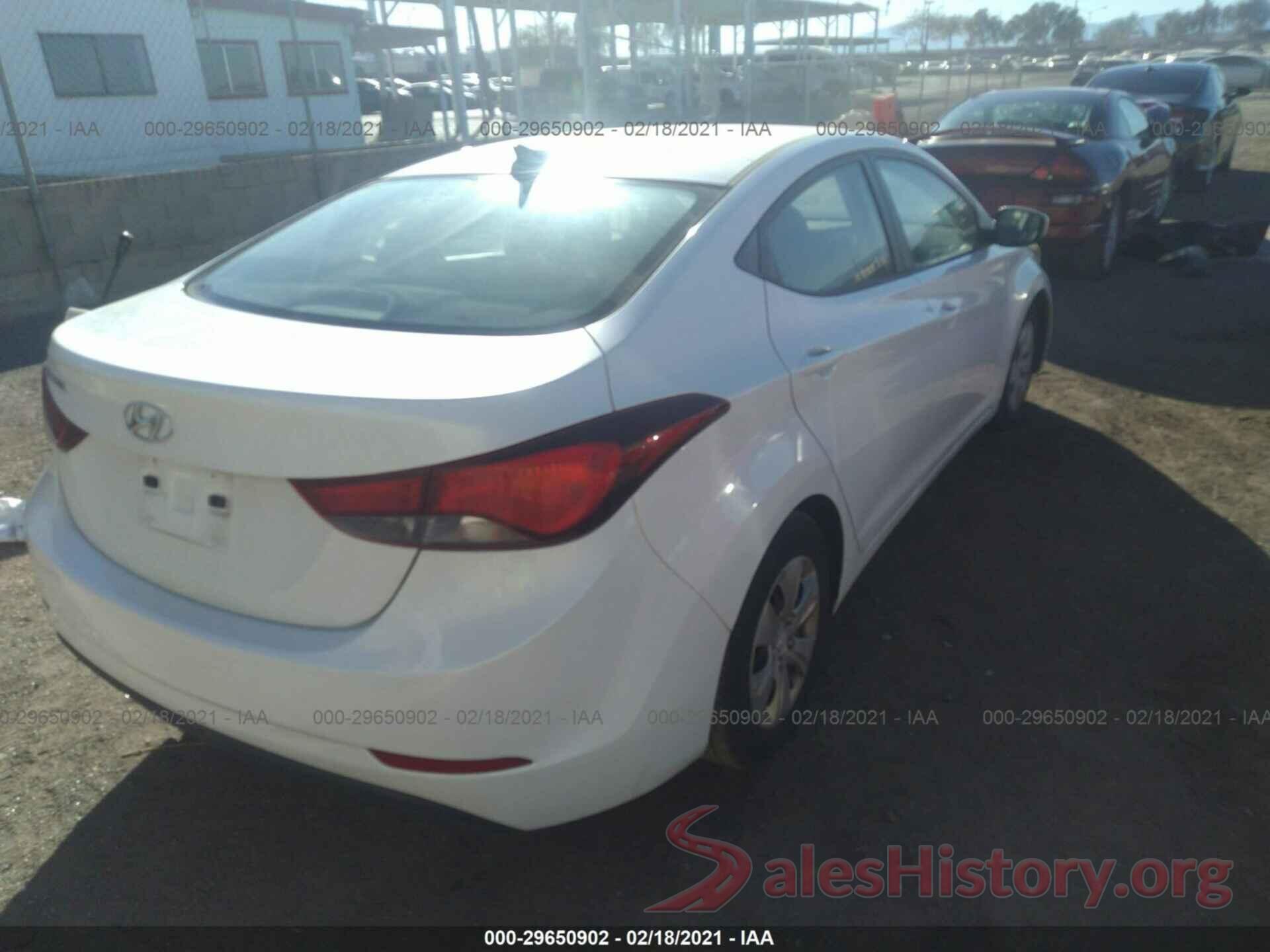 5NPDH4AE6GH695769 2016 HYUNDAI ELANTRA