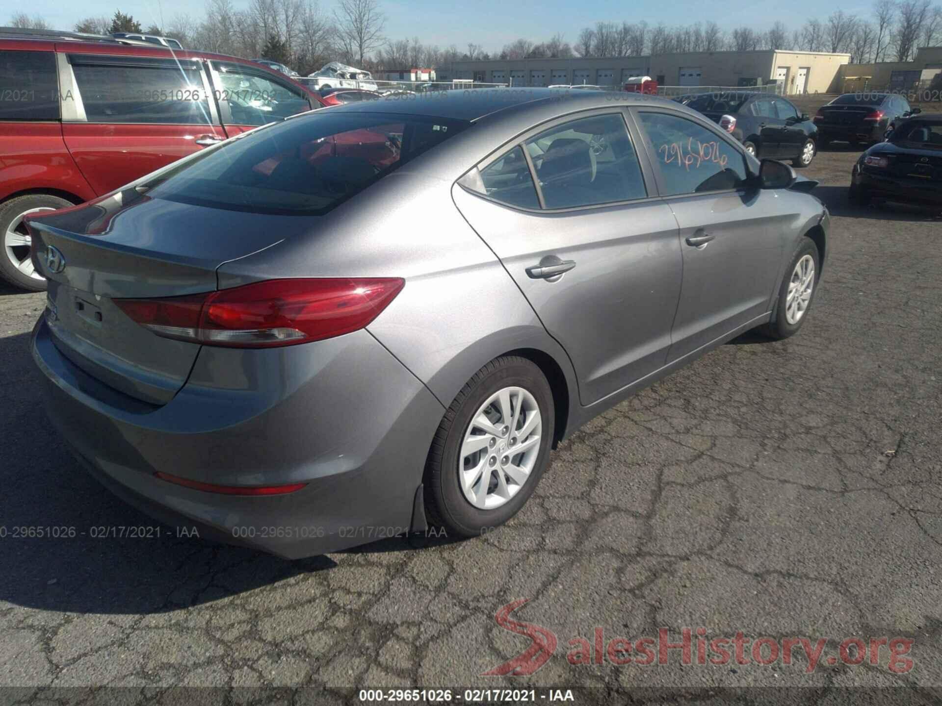 5NPD74LF3JH312550 2018 HYUNDAI ELANTRA