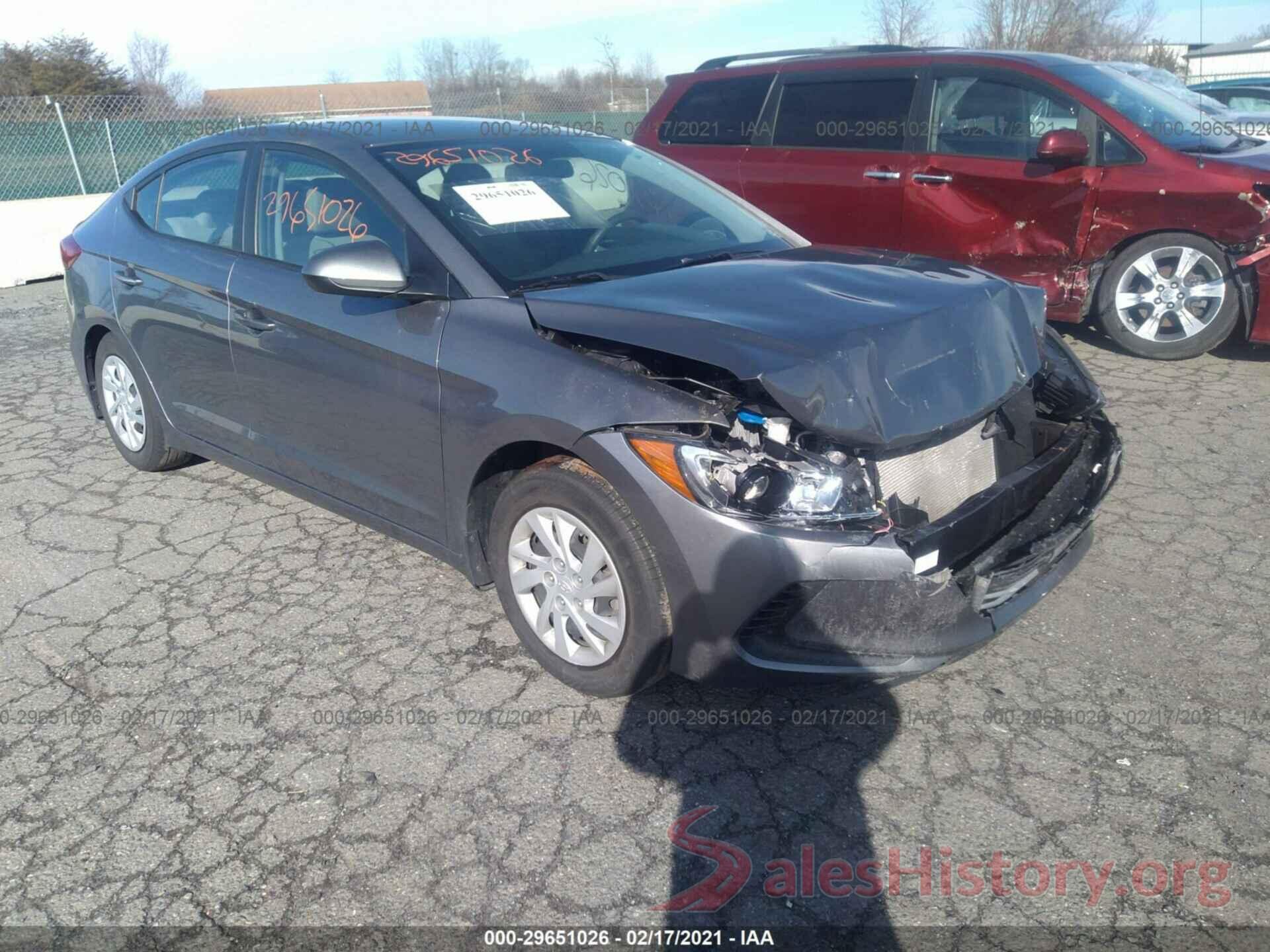 5NPD74LF3JH312550 2018 HYUNDAI ELANTRA