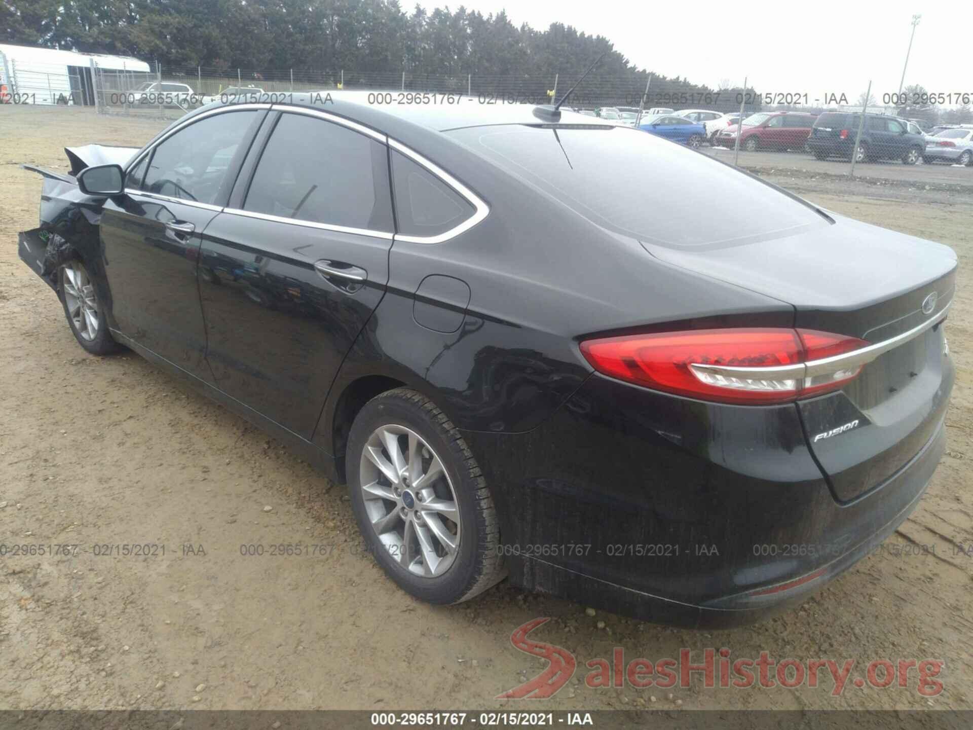 3FA6P0HD4HR290483 2017 FORD FUSION