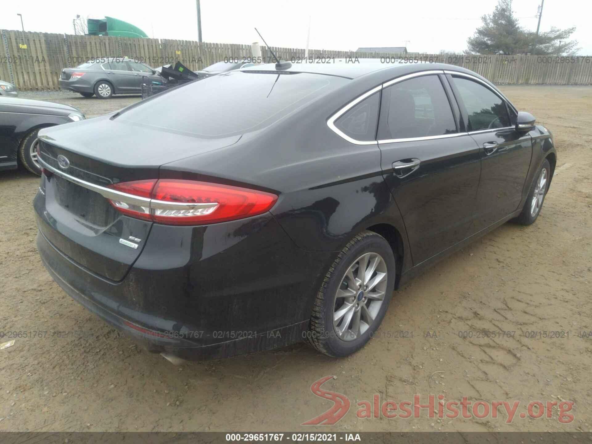 3FA6P0HD4HR290483 2017 FORD FUSION