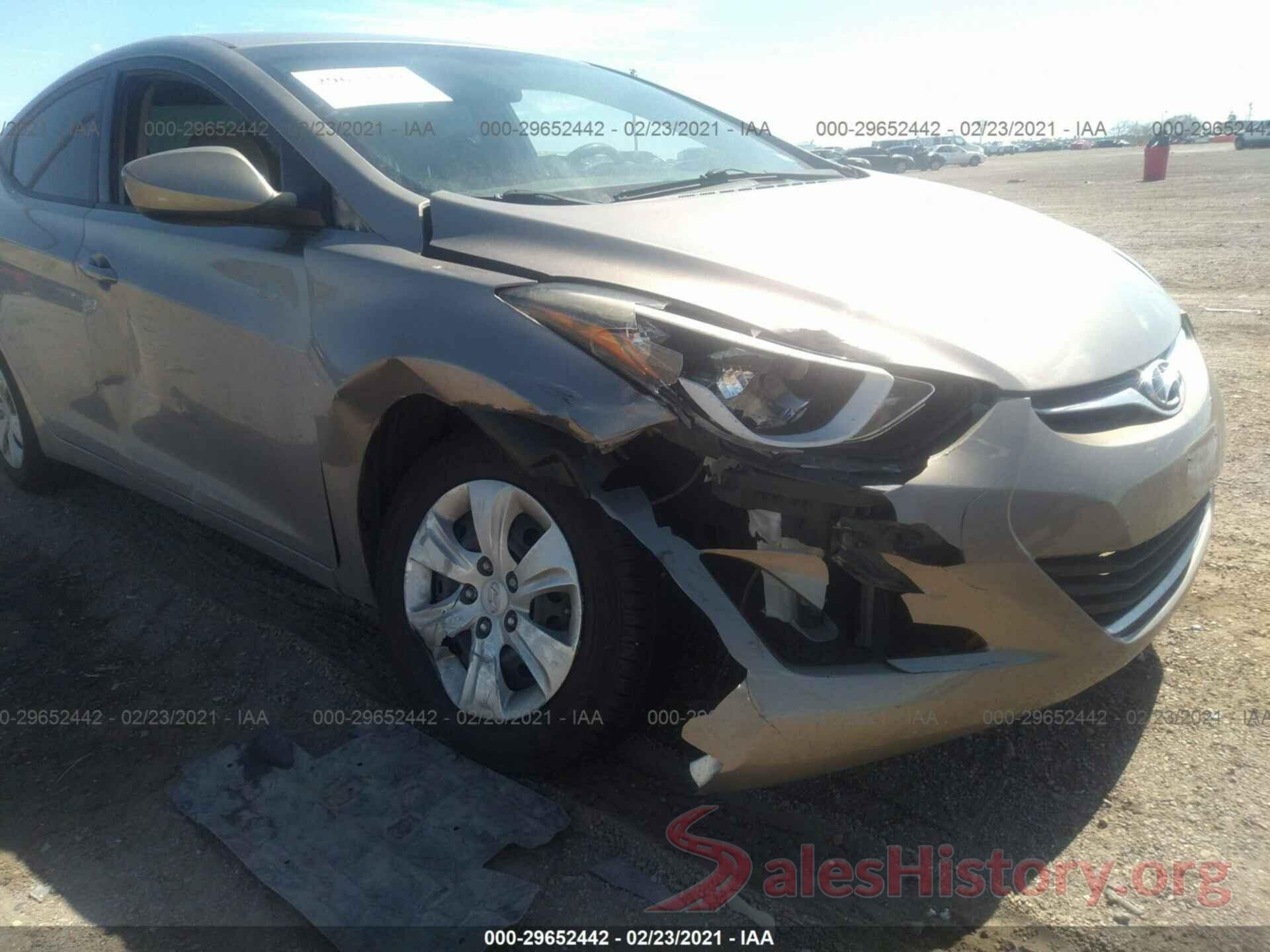 5NPDH4AE7GH737415 2016 HYUNDAI ELANTRA