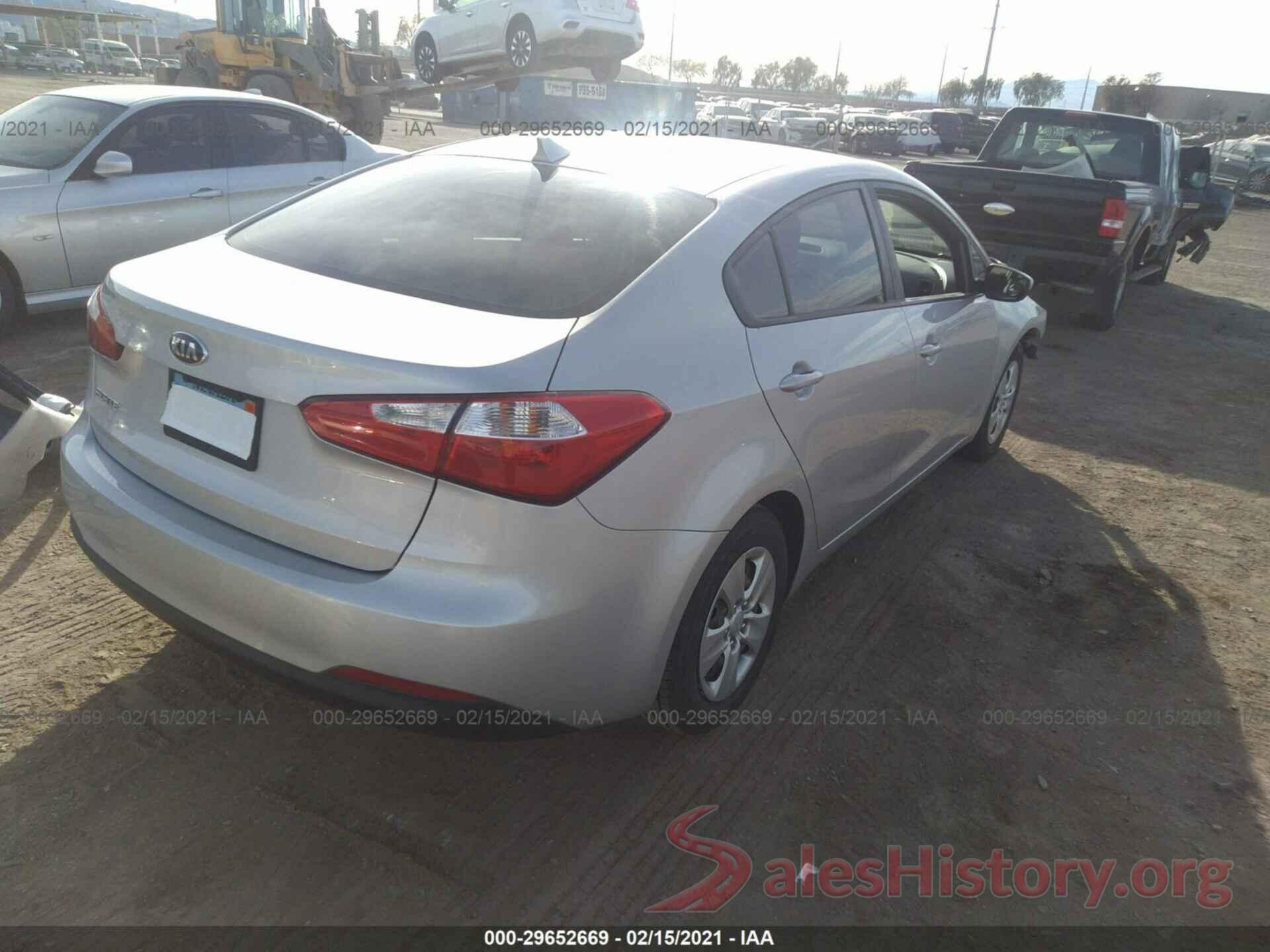 KNAFK4A64G5544185 2016 KIA FORTE