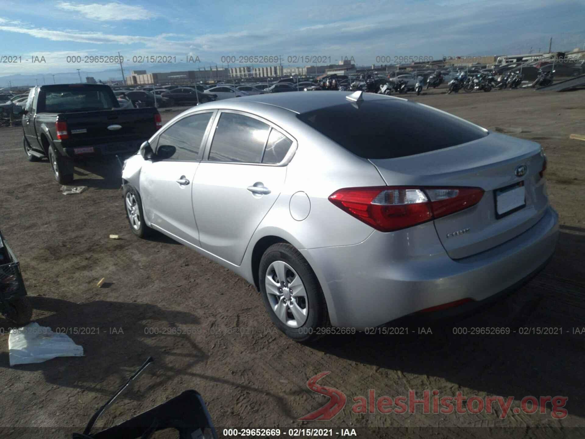 KNAFK4A64G5544185 2016 KIA FORTE