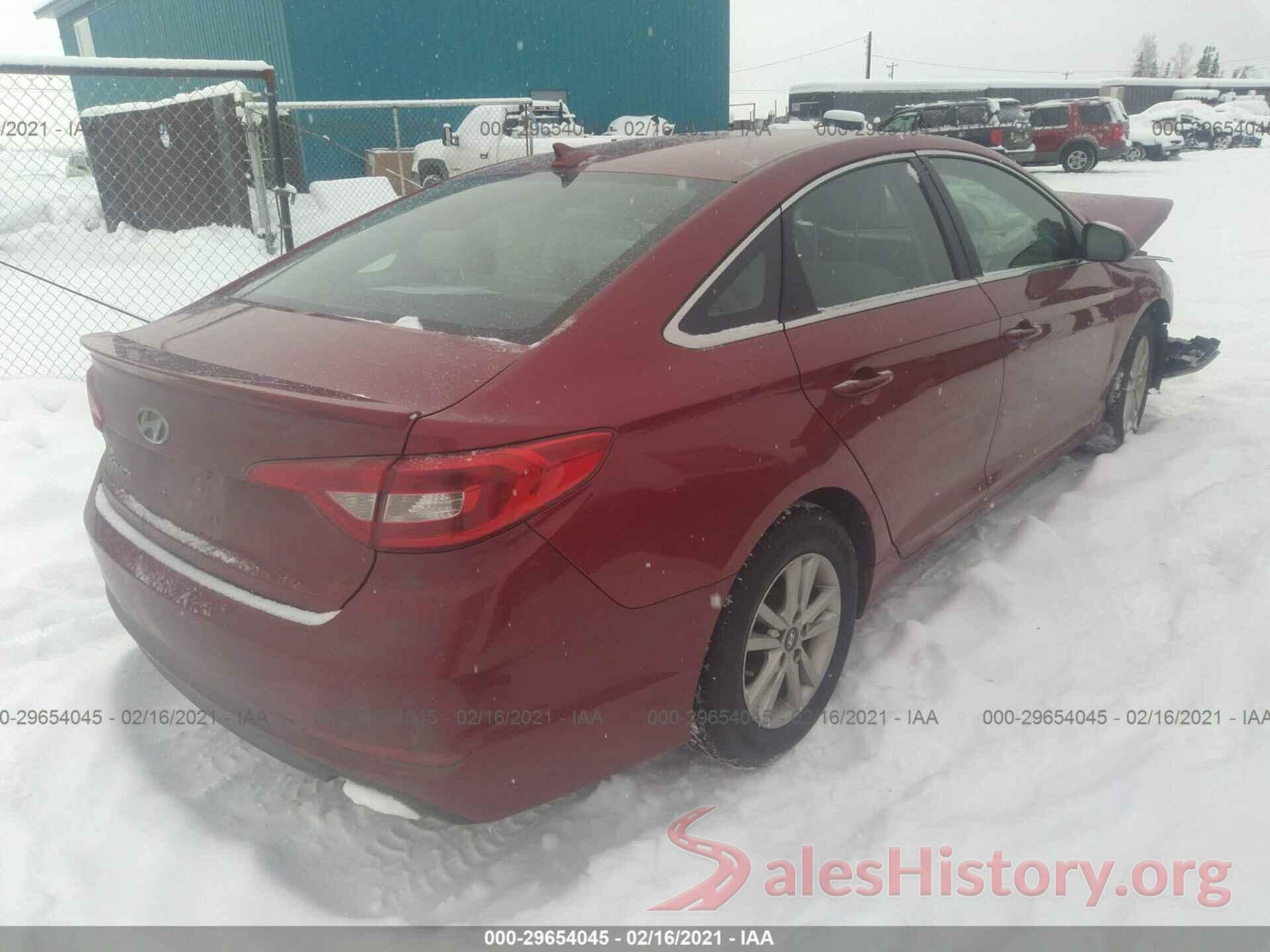 5NPE24AF4GH361187 2016 HYUNDAI SONATA