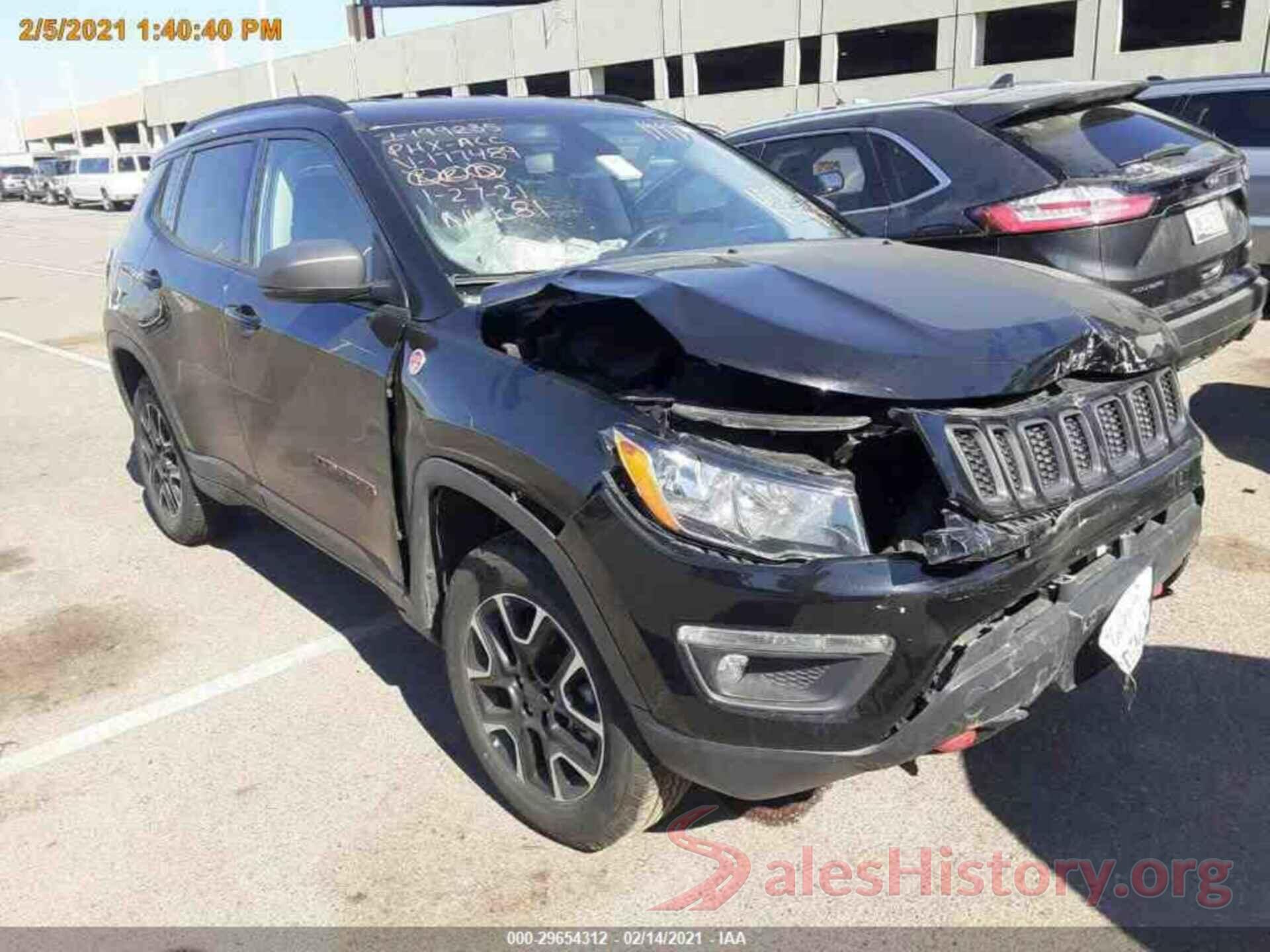 3C4NJDDB1LT177489 2020 JEEP COMPASS