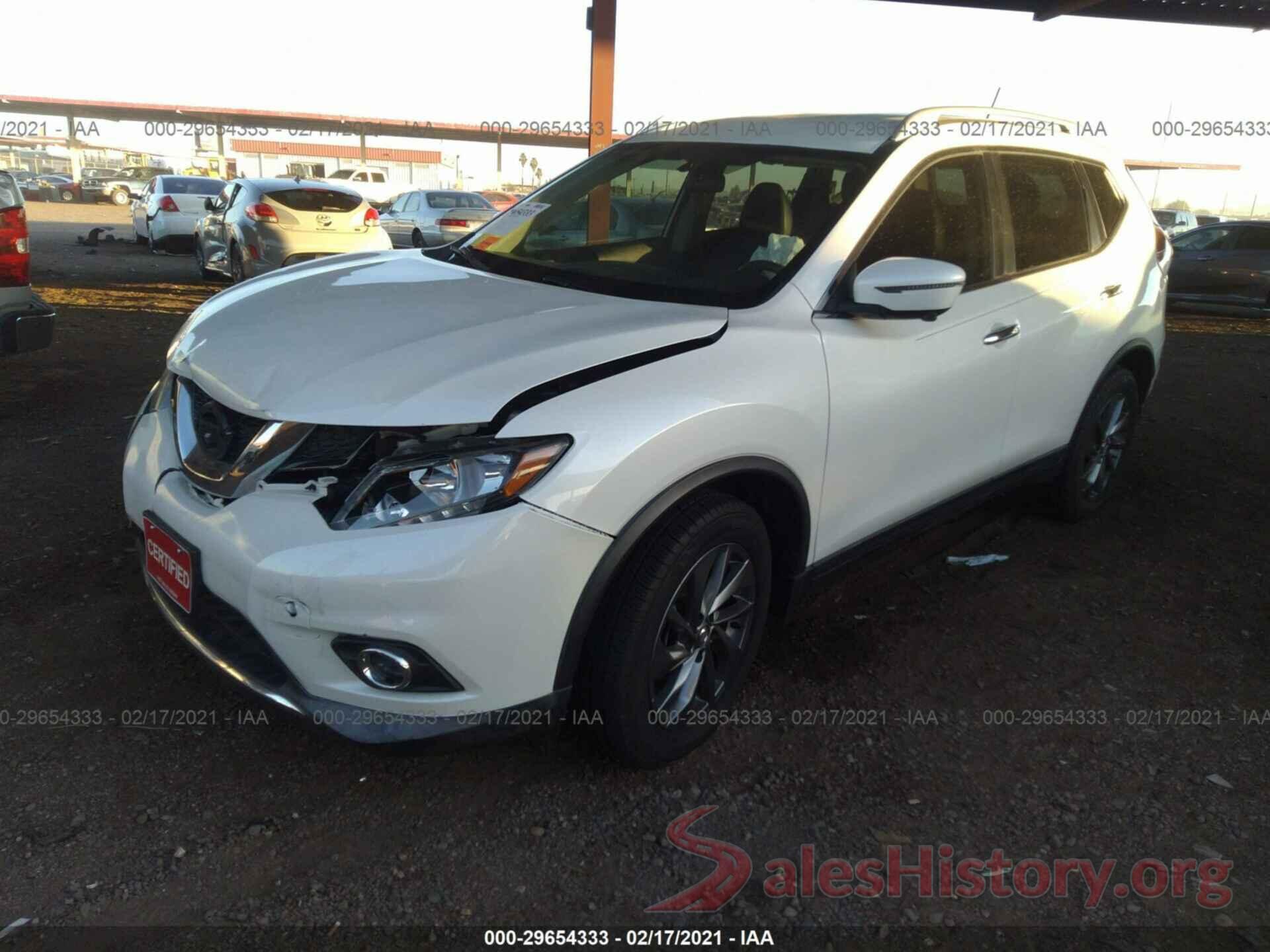 KNMAT2MTXGP708804 2016 NISSAN ROGUE