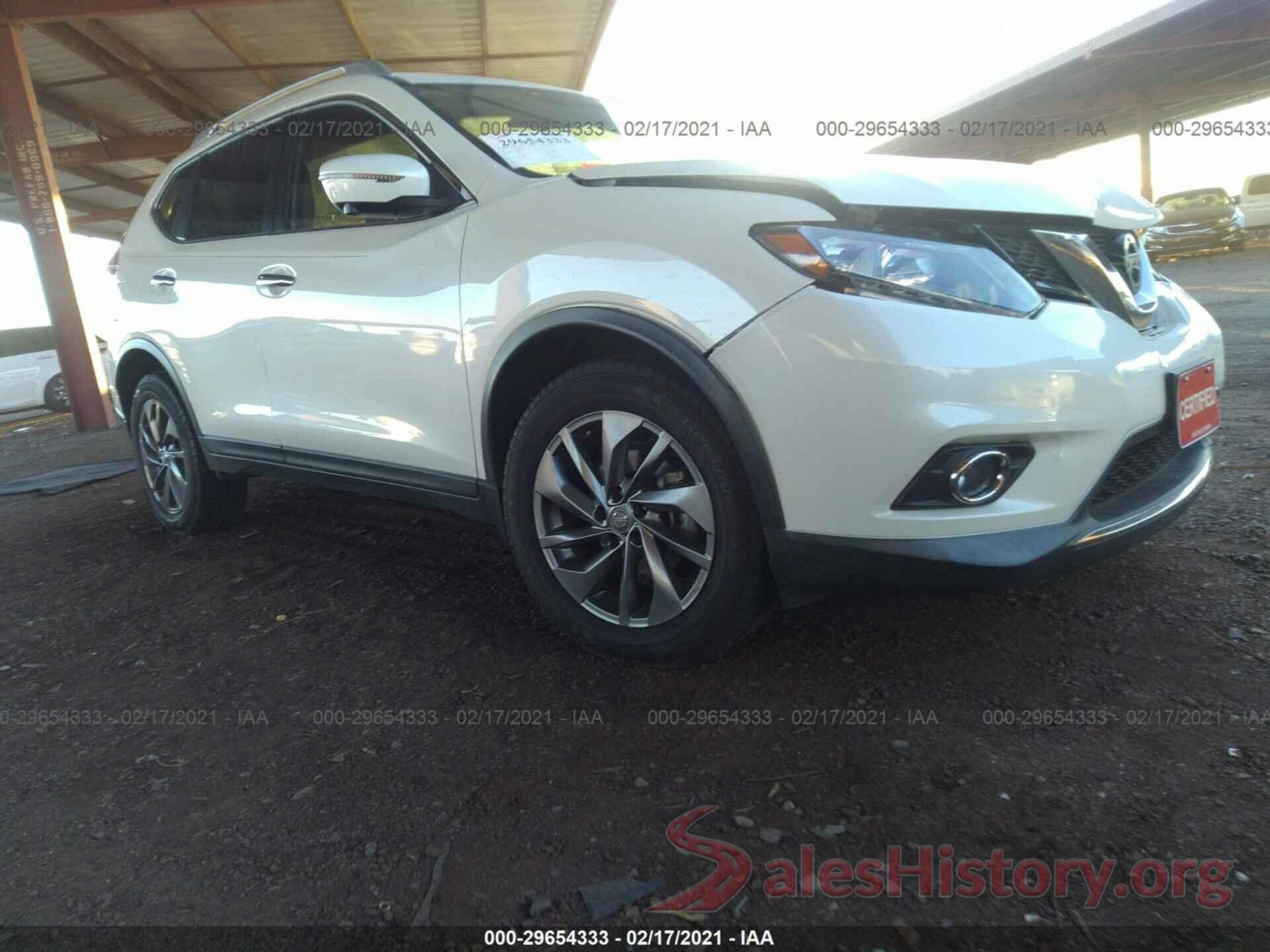 KNMAT2MTXGP708804 2016 NISSAN ROGUE