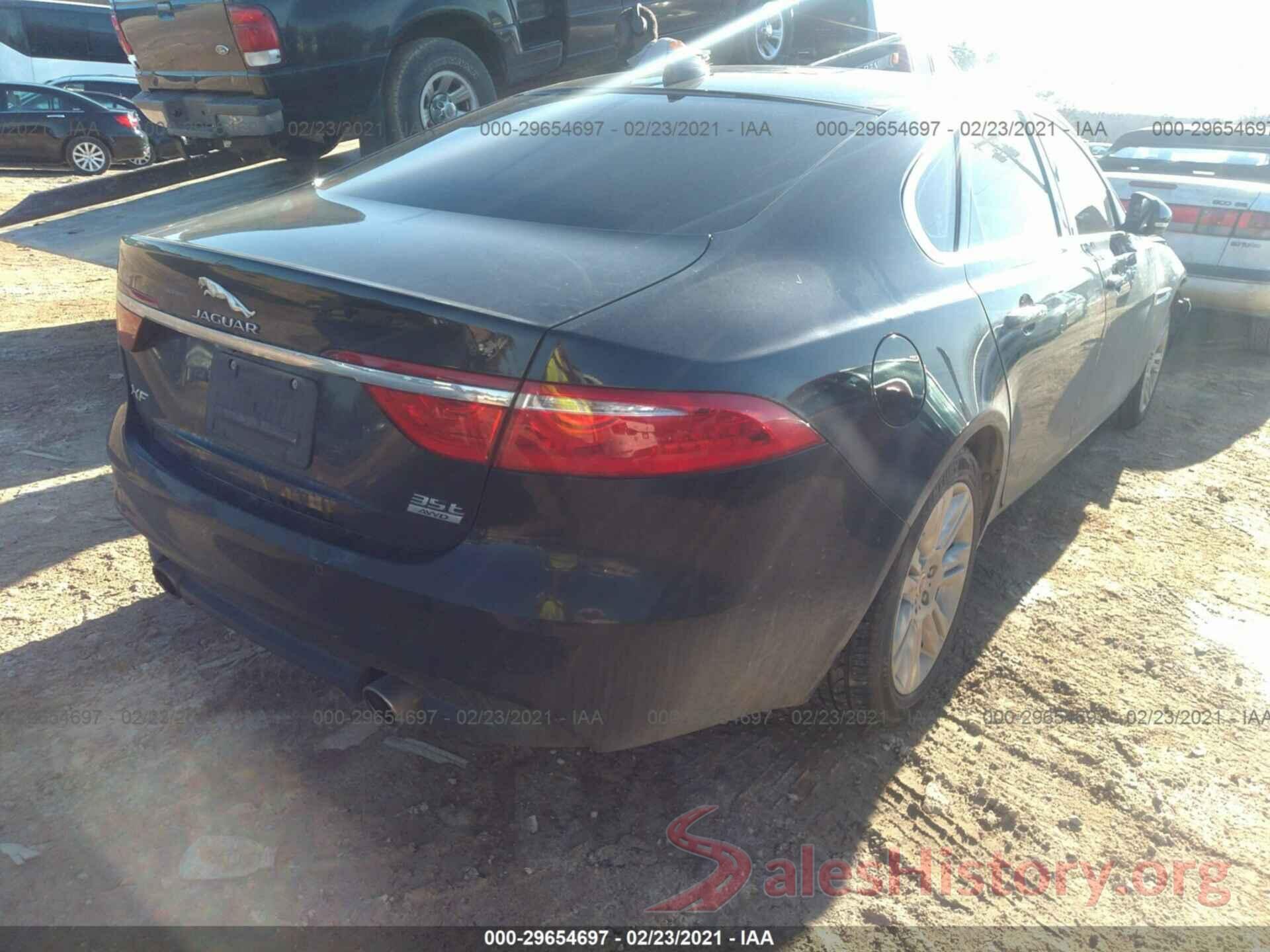 SAJBJ4BV9GCY16530 2016 JAGUAR XF