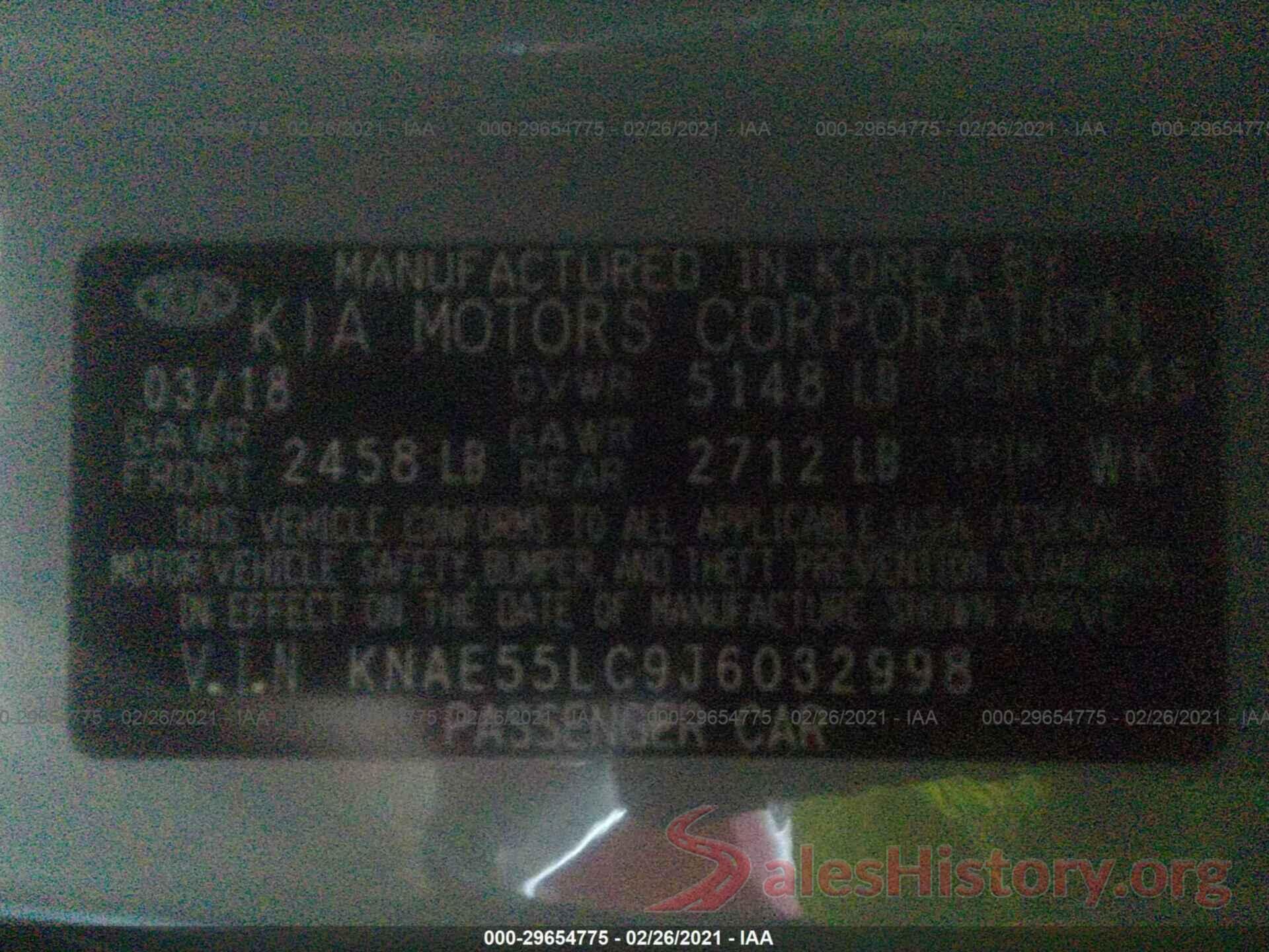 KNAE55LC9J6032998 2018 KIA STINGER