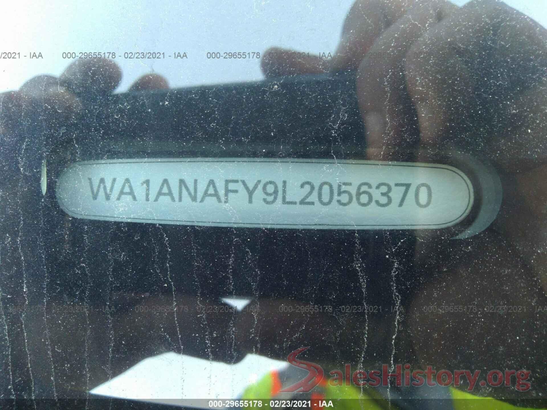 WA1ANAFY9L2056370 2020 AUDI Q5