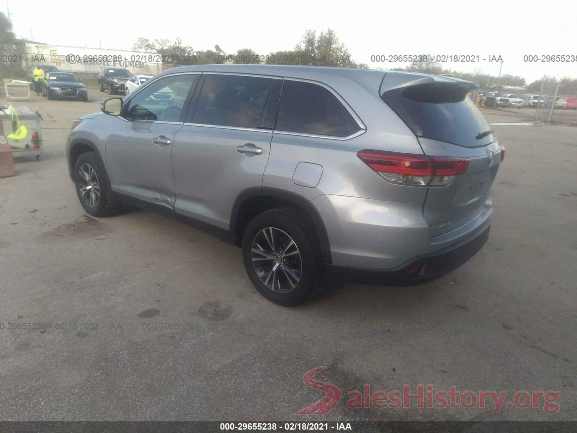 5TDZARFH7KS045586 2019 TOYOTA HIGHLANDER