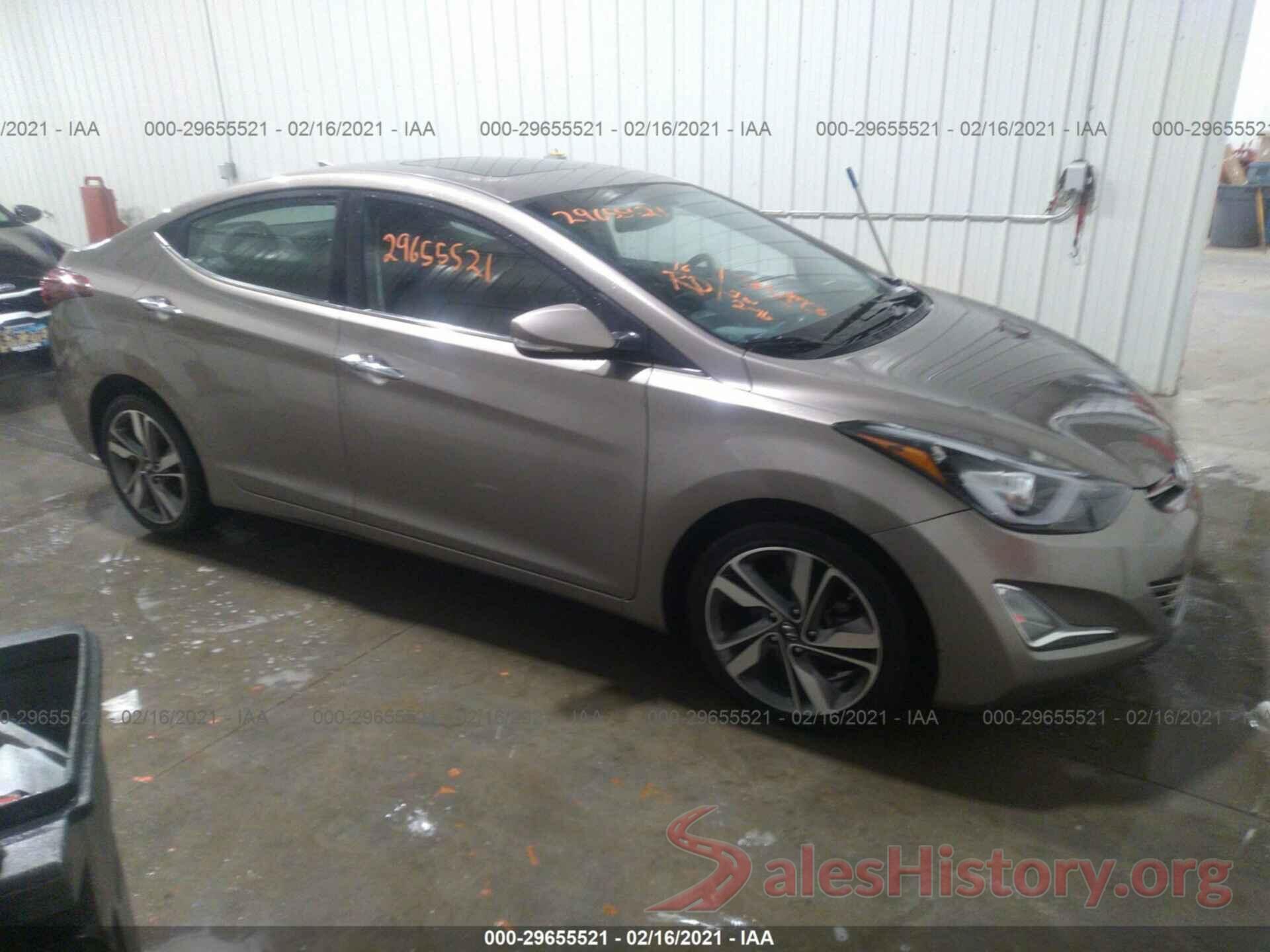 5NPDH4AE8GH652969 2016 HYUNDAI ELANTRA