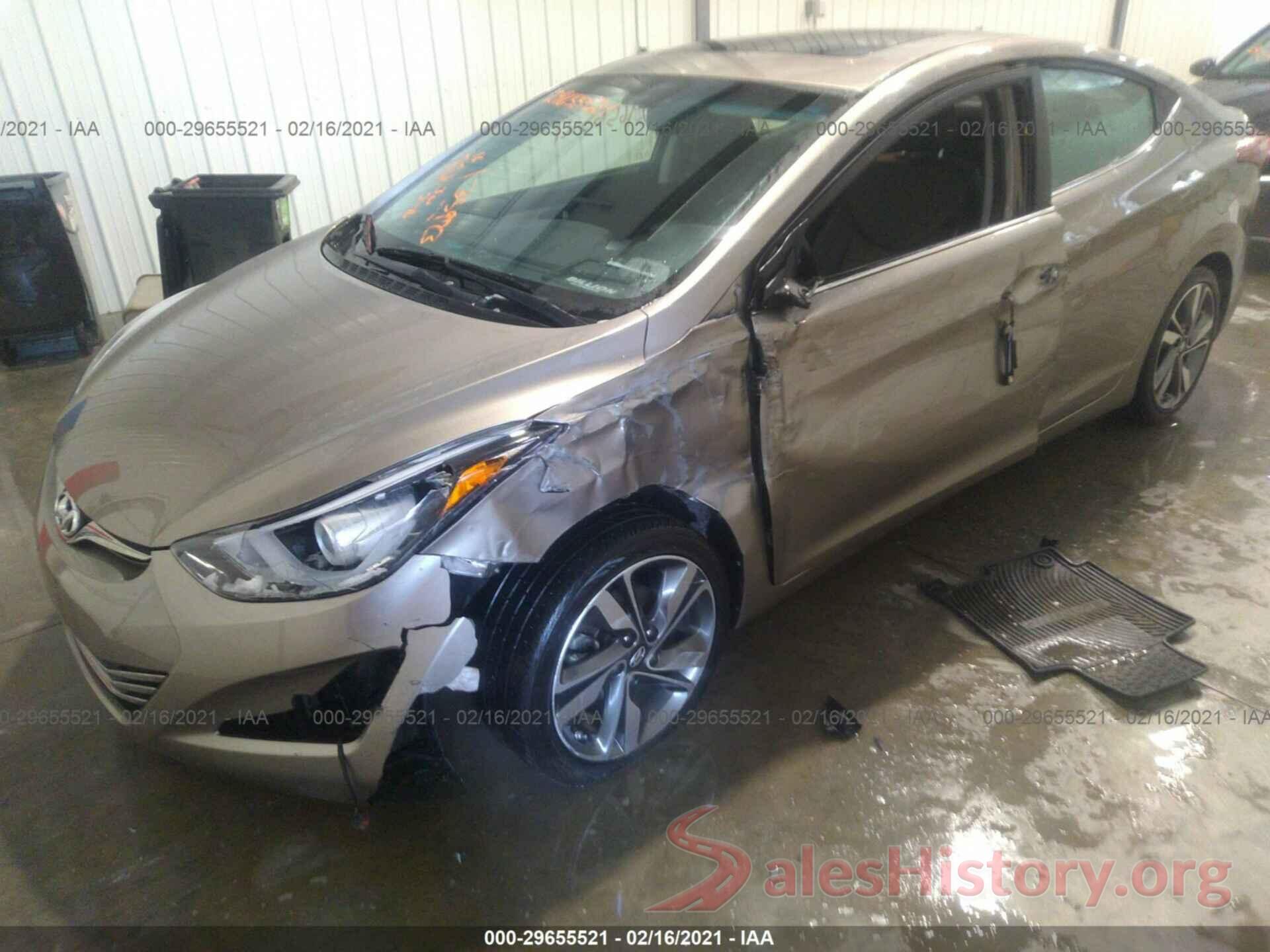 5NPDH4AE8GH652969 2016 HYUNDAI ELANTRA